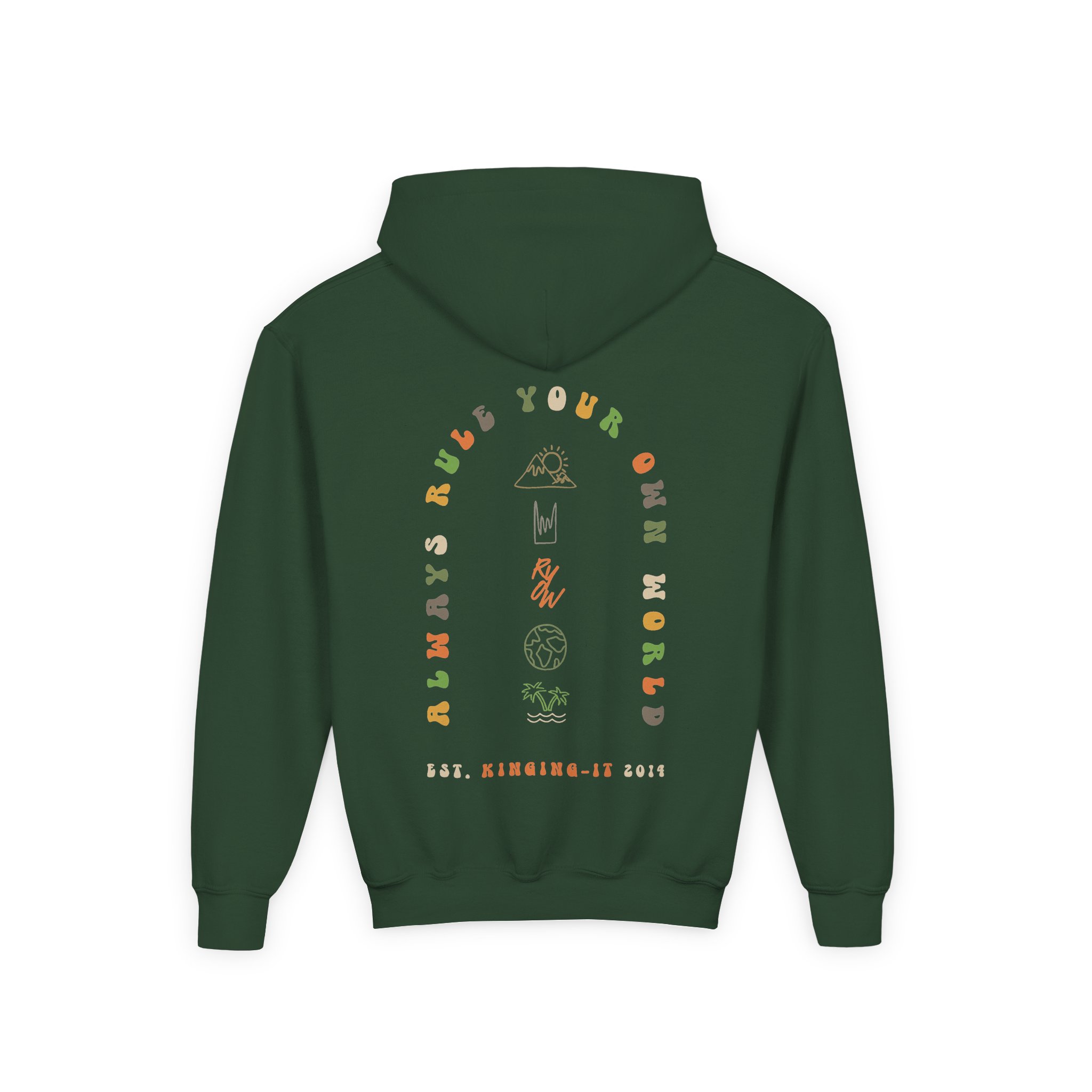 Kinging-it Youth Heavy Blend Hooded Sweatshirt - Image 6