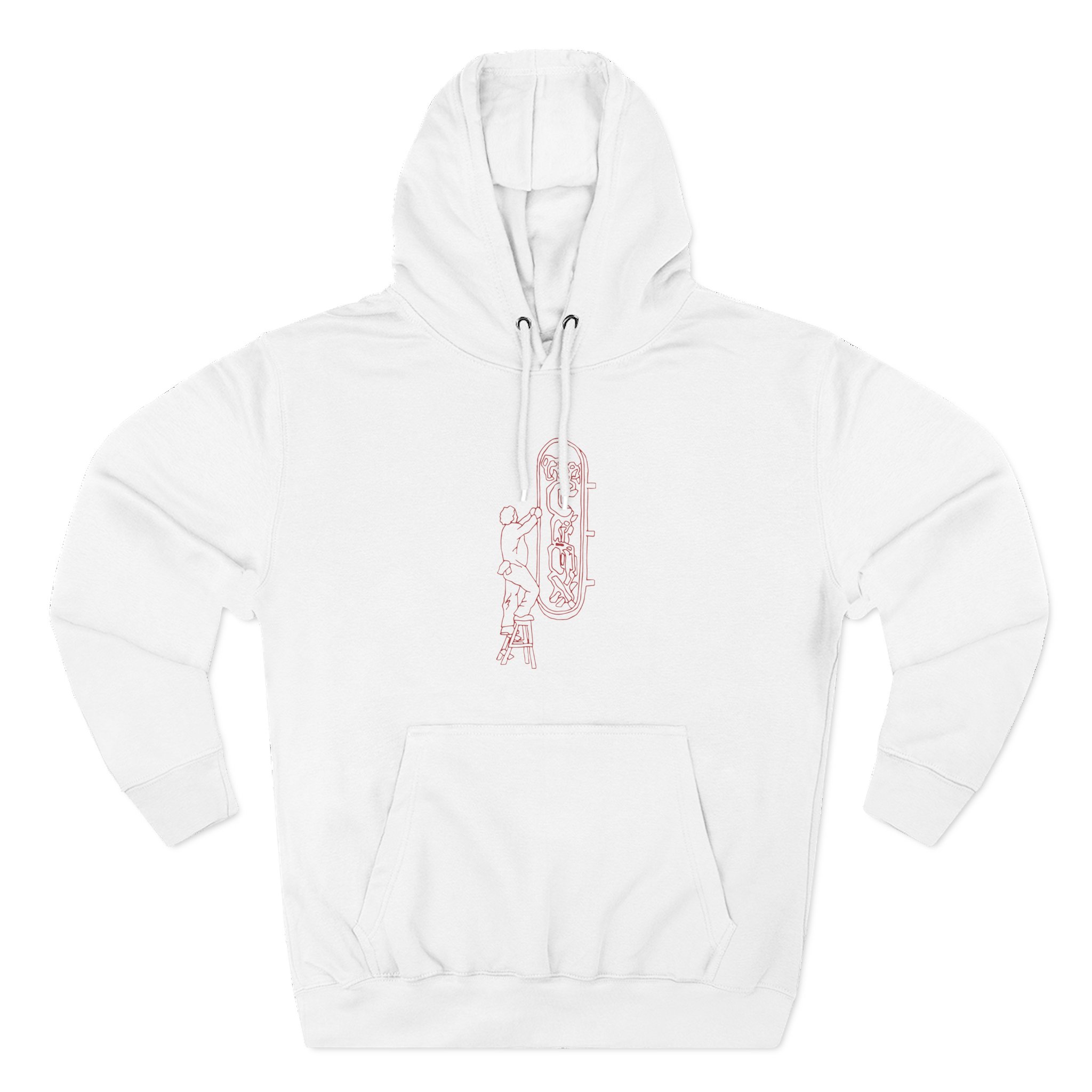 Djo The Crux Sign Ringer Three-panel Fleece Hoodie