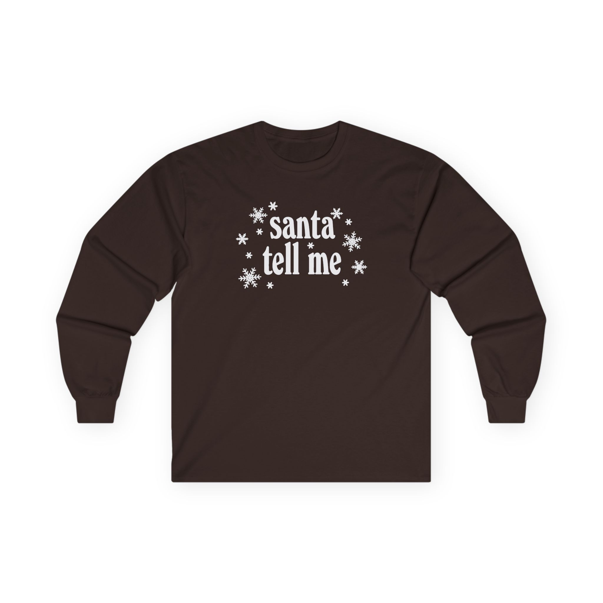AG Santa Tell Me Unisex Ultra Cotton Long Sleeve Tee - Image 5