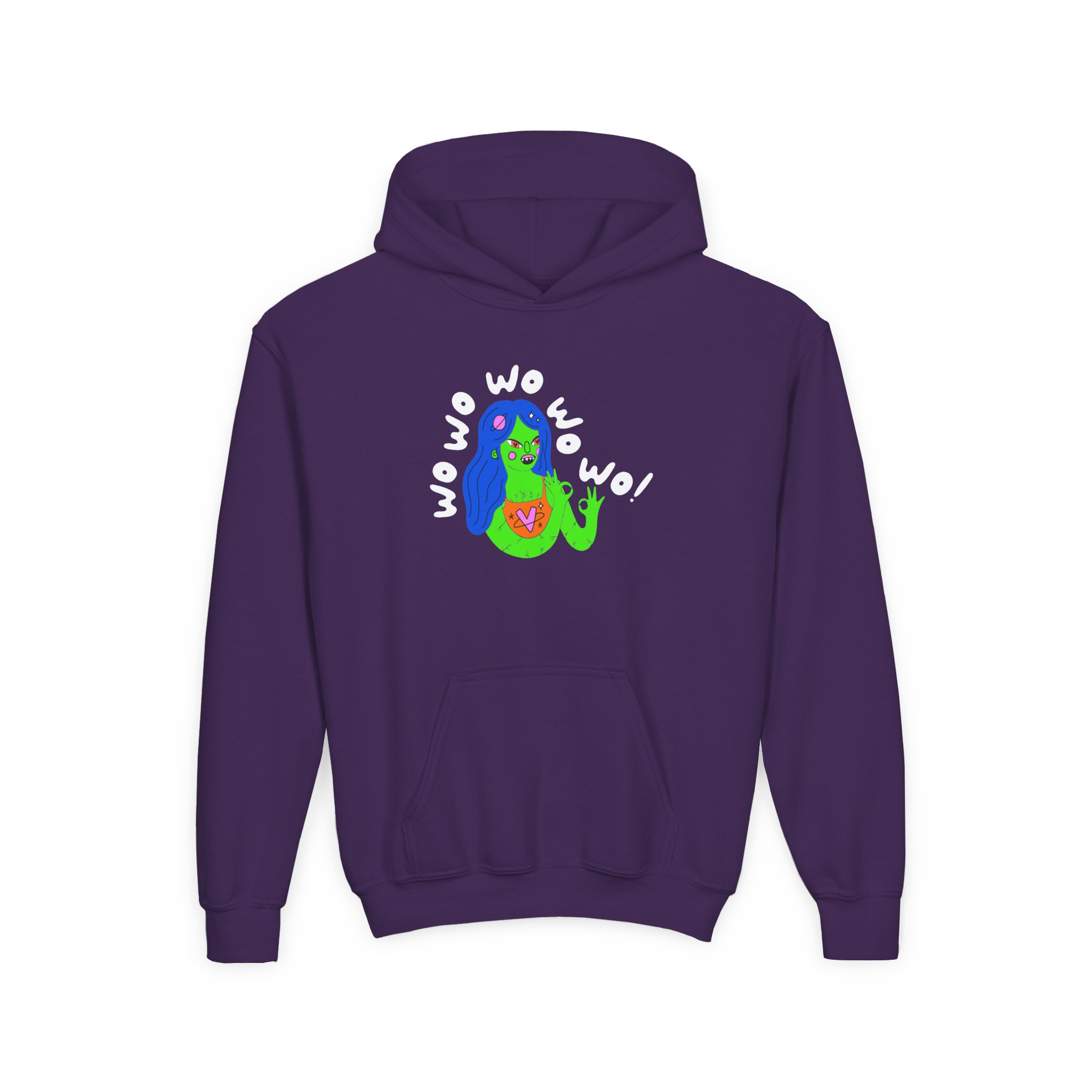 The Aquabats Martian Girl Youth Heavy Blend Hooded Sweatshirt - Image 9