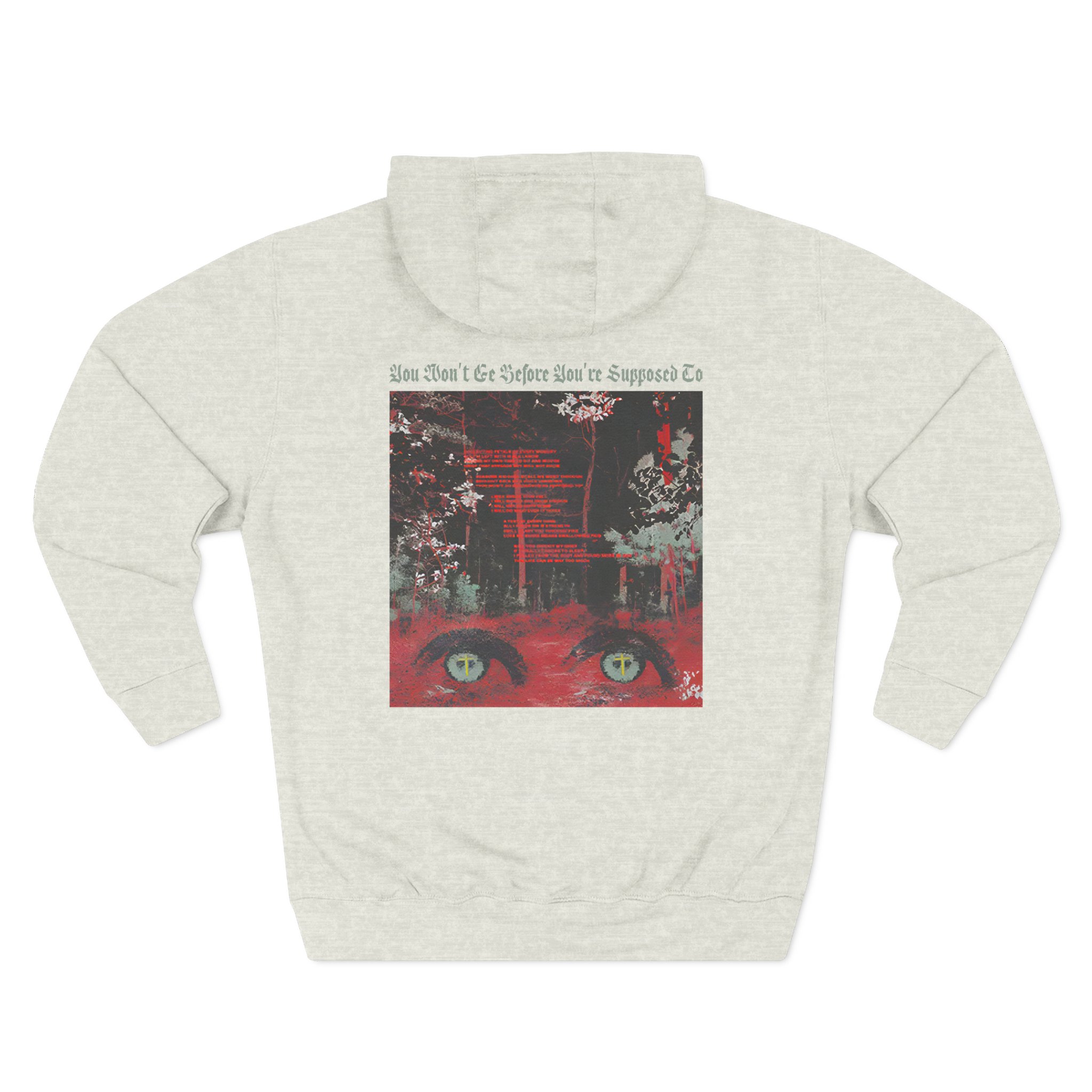 Knocked Loose Collecting Petals Three-Panel Fleece Hoodie - Image 8