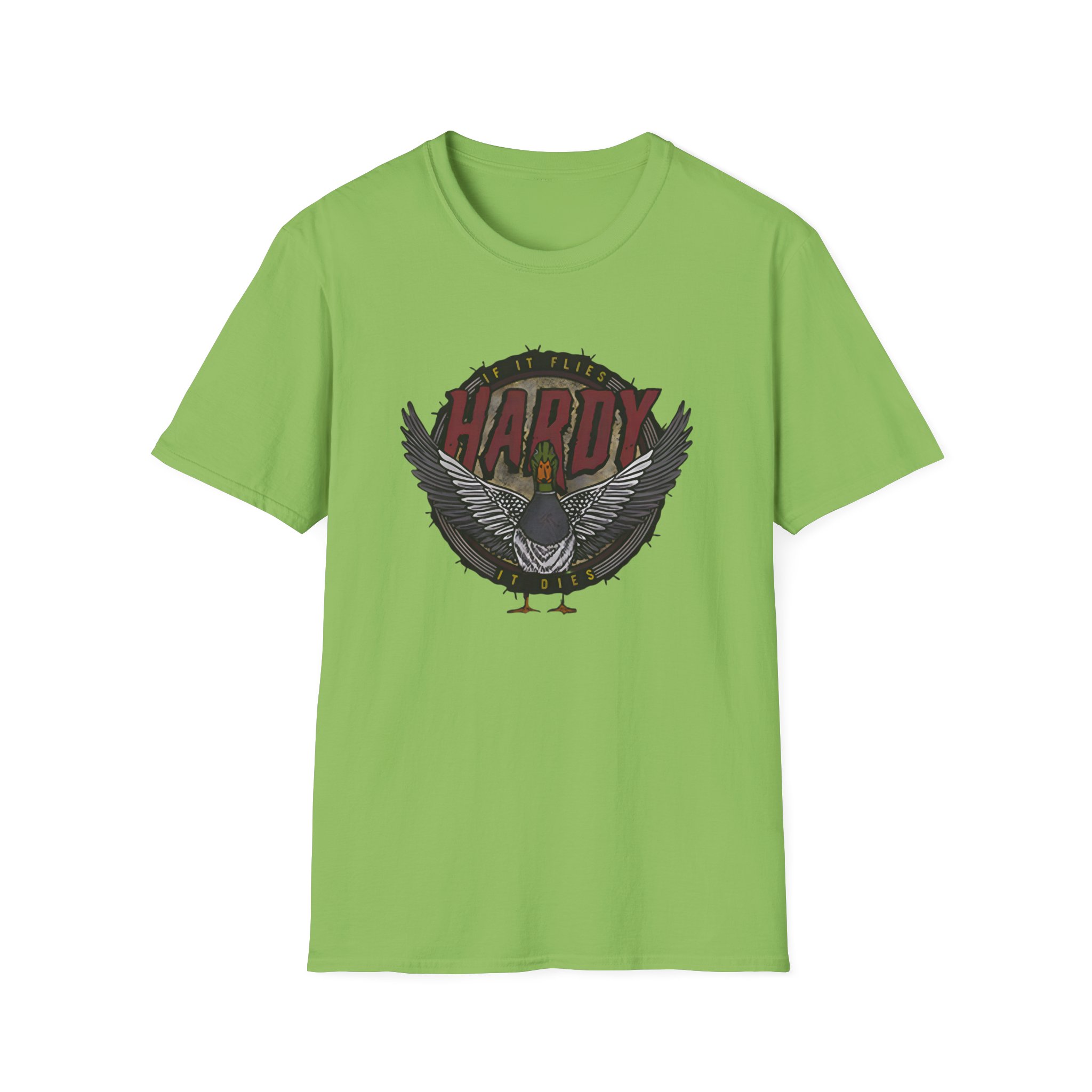 Hd if It Flies Unisex Softstyle T-Shirt - Image 17