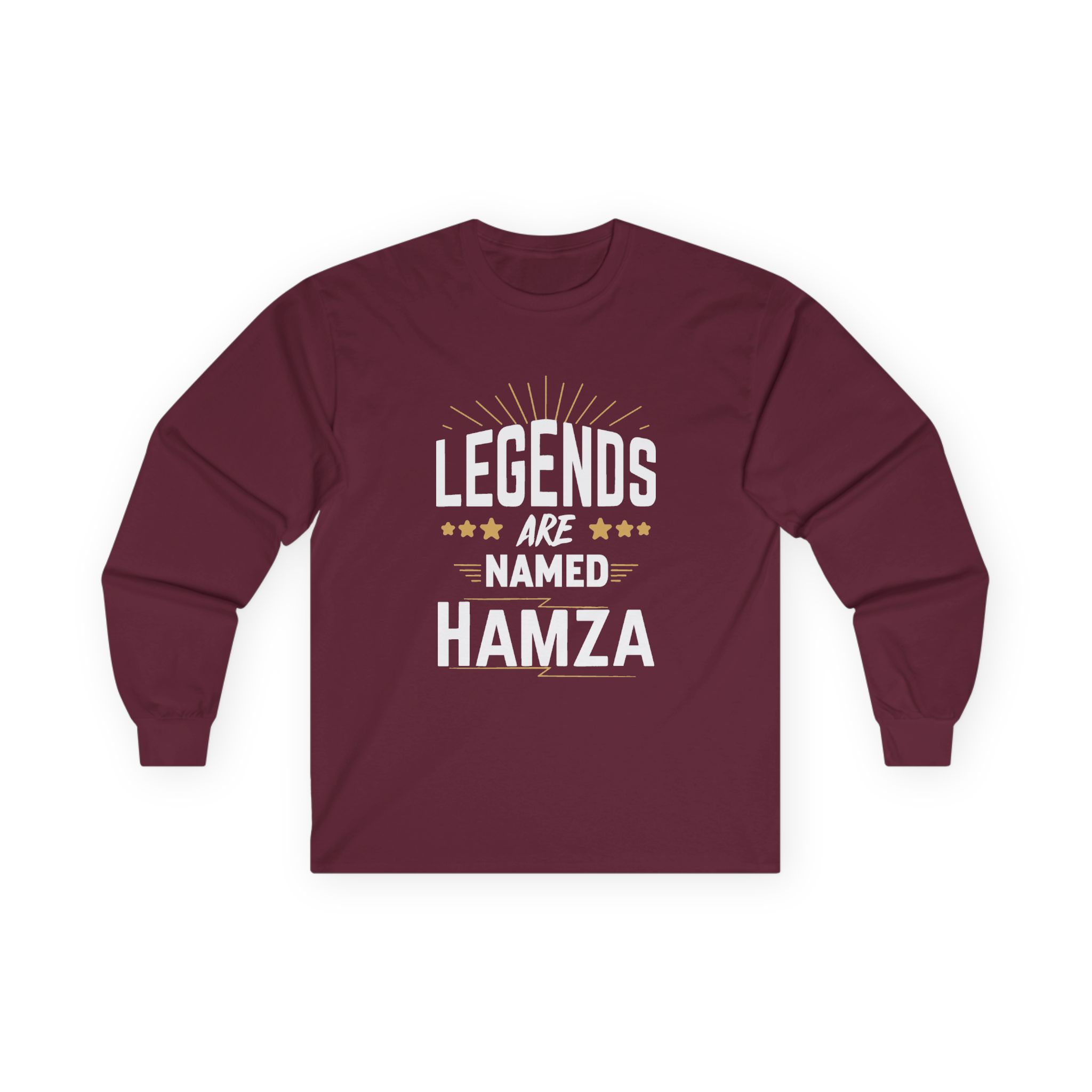 Hamza Legends Are Named Unisex Ultra Cotton Long Sleeve Tee - Image 3