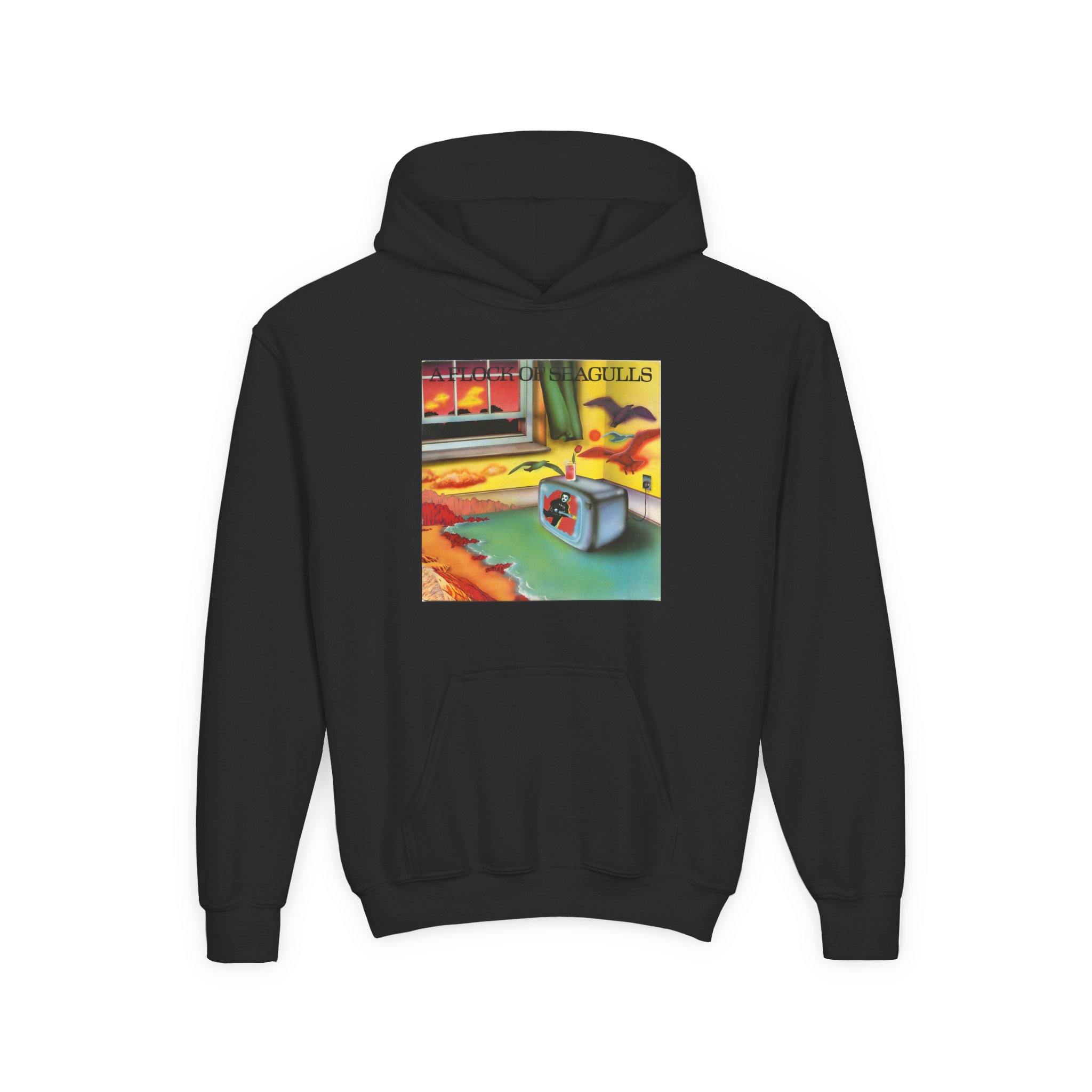 A Flock of Seagulls Original Album Cover Youth Heavy Blend Hooded Sweatshirt