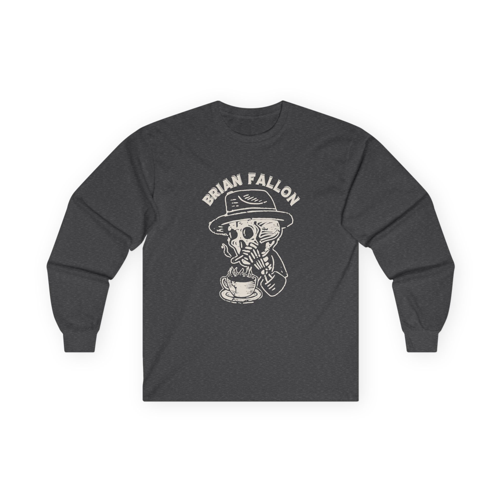 Brian Fallon Smoking Skeleton Unisex Ultra Cotton Long Sleeve Tee - Image 9