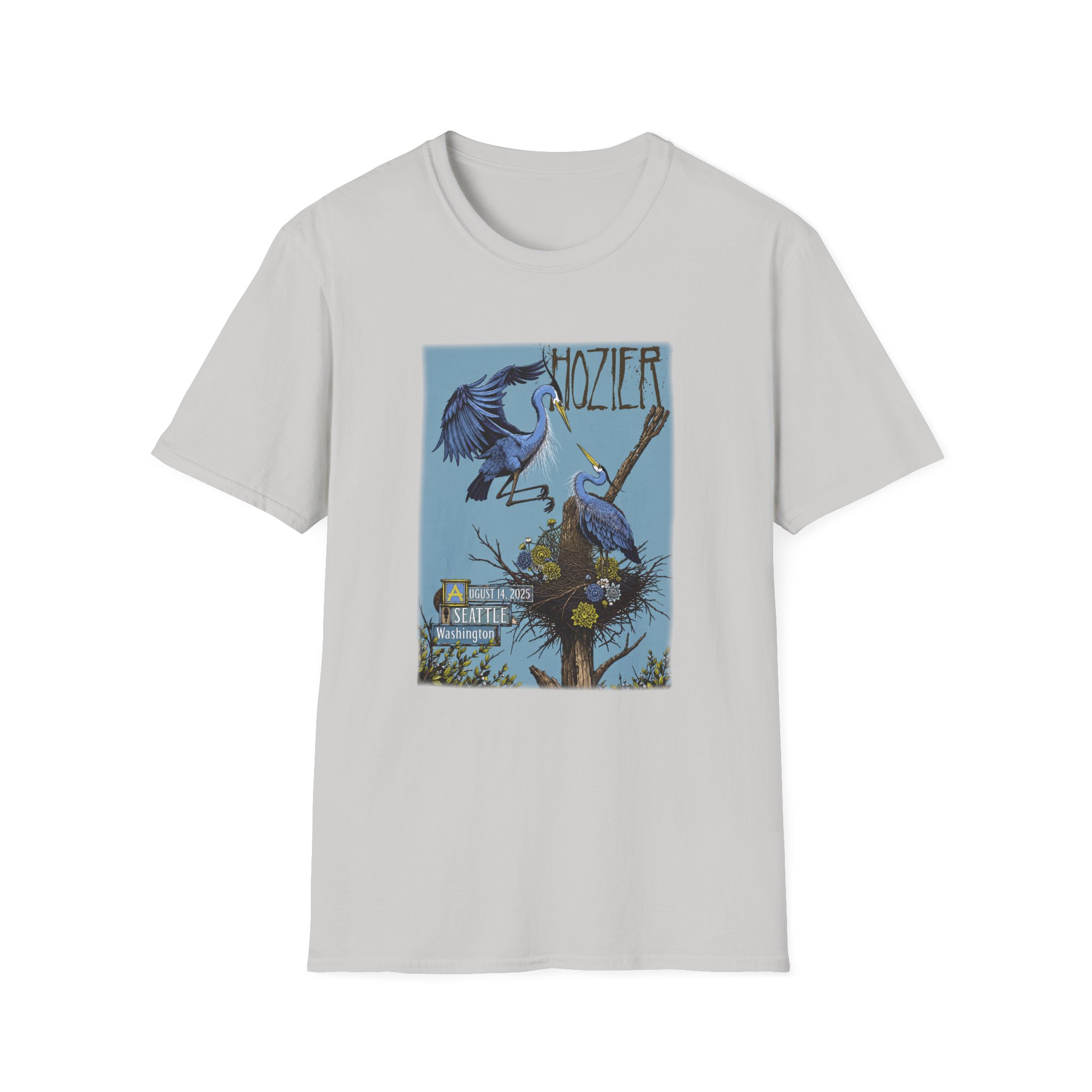 Hozier Seattle August 14 Show Unisex Softstyle T-Shirt - Image 5