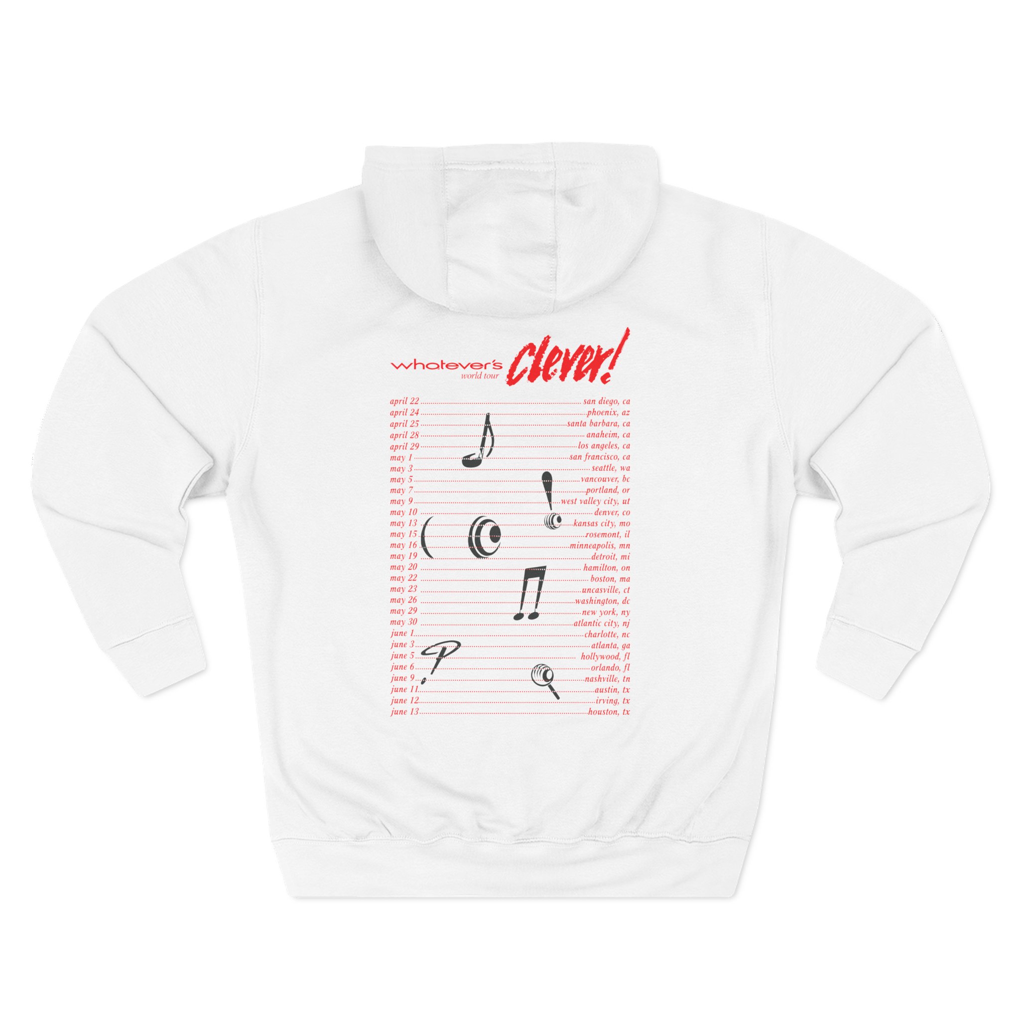 Charlie Puth Whatever's Clever! 2026 Three-Panel Fleece Hoodie - Image 4