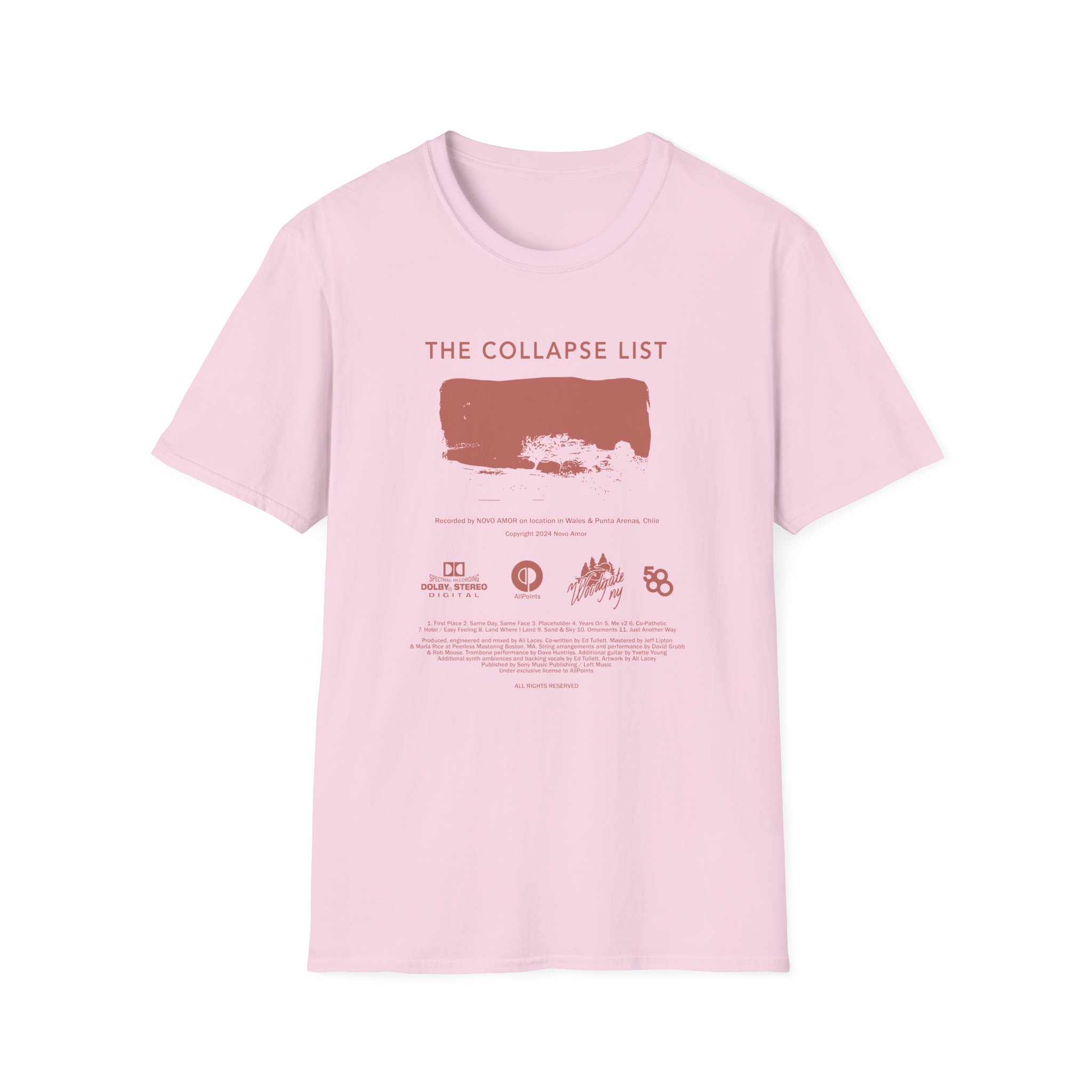 Novo Amor The Collapse List Unisex Softstyle T-shirt - Image 13