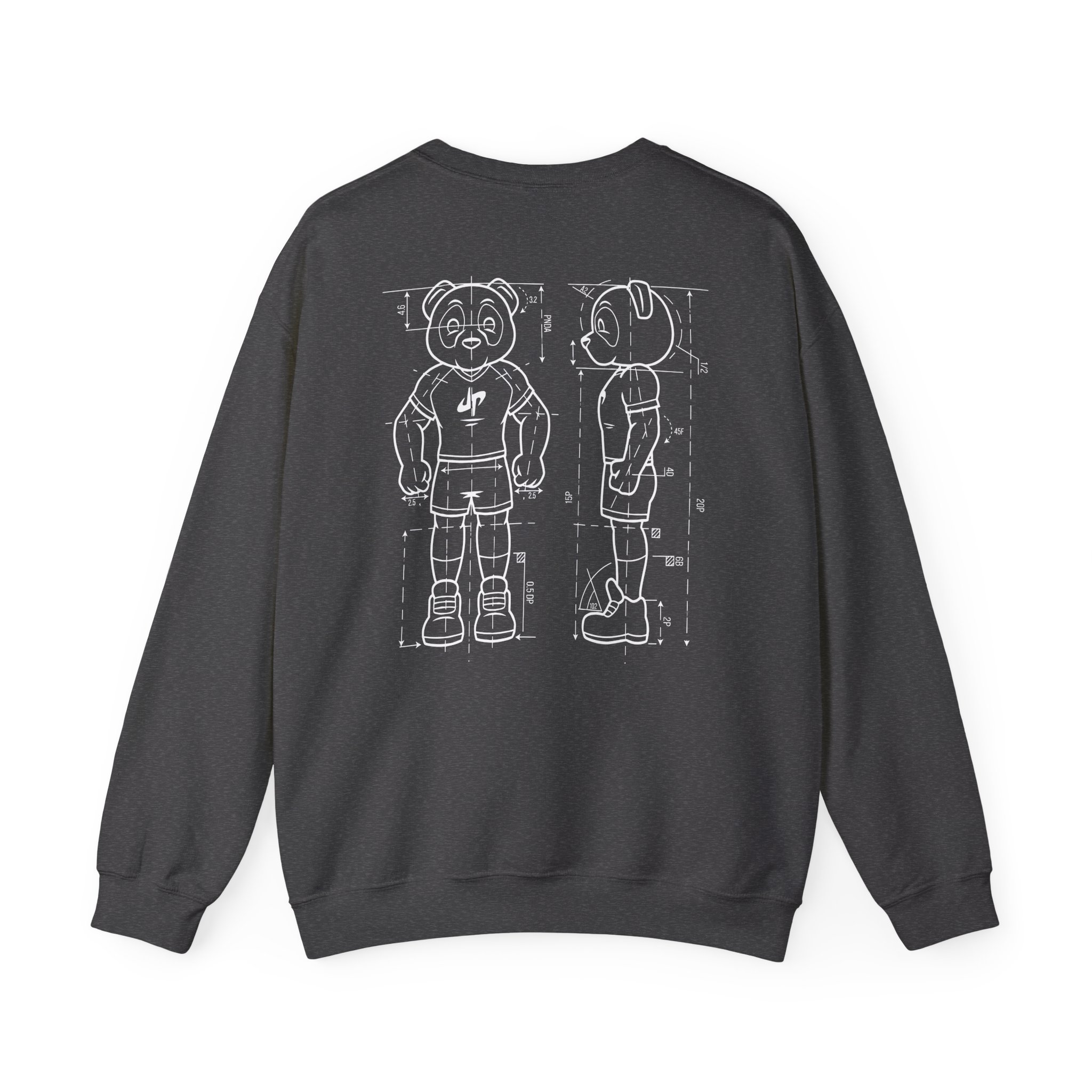 Dude Perfect Blueprint Panda Unisex Heavy Blend™ Crewneck Sweatshirt - Image 14