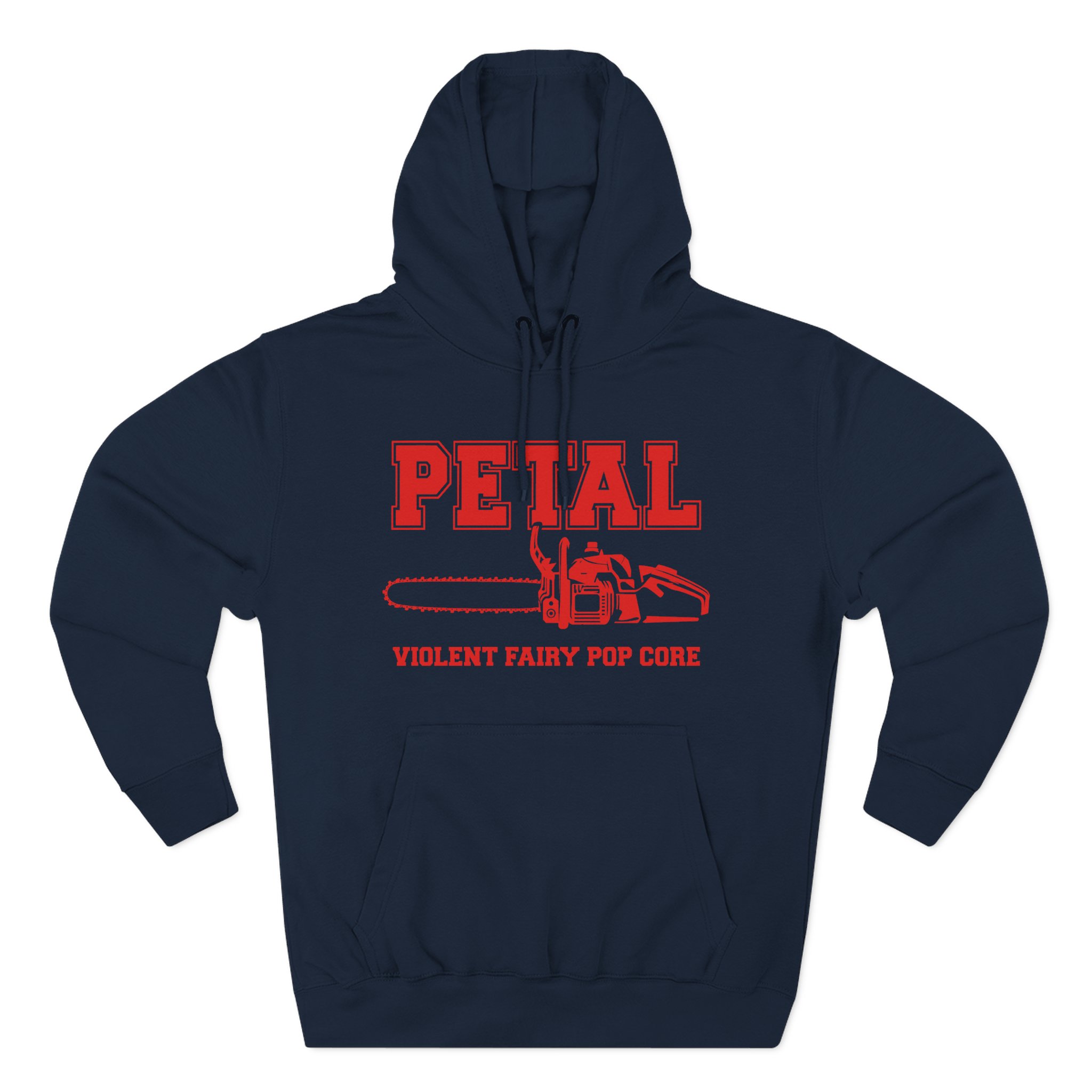 AG petal chainsaw Three-Panel Fleece Hoodie - Image 7