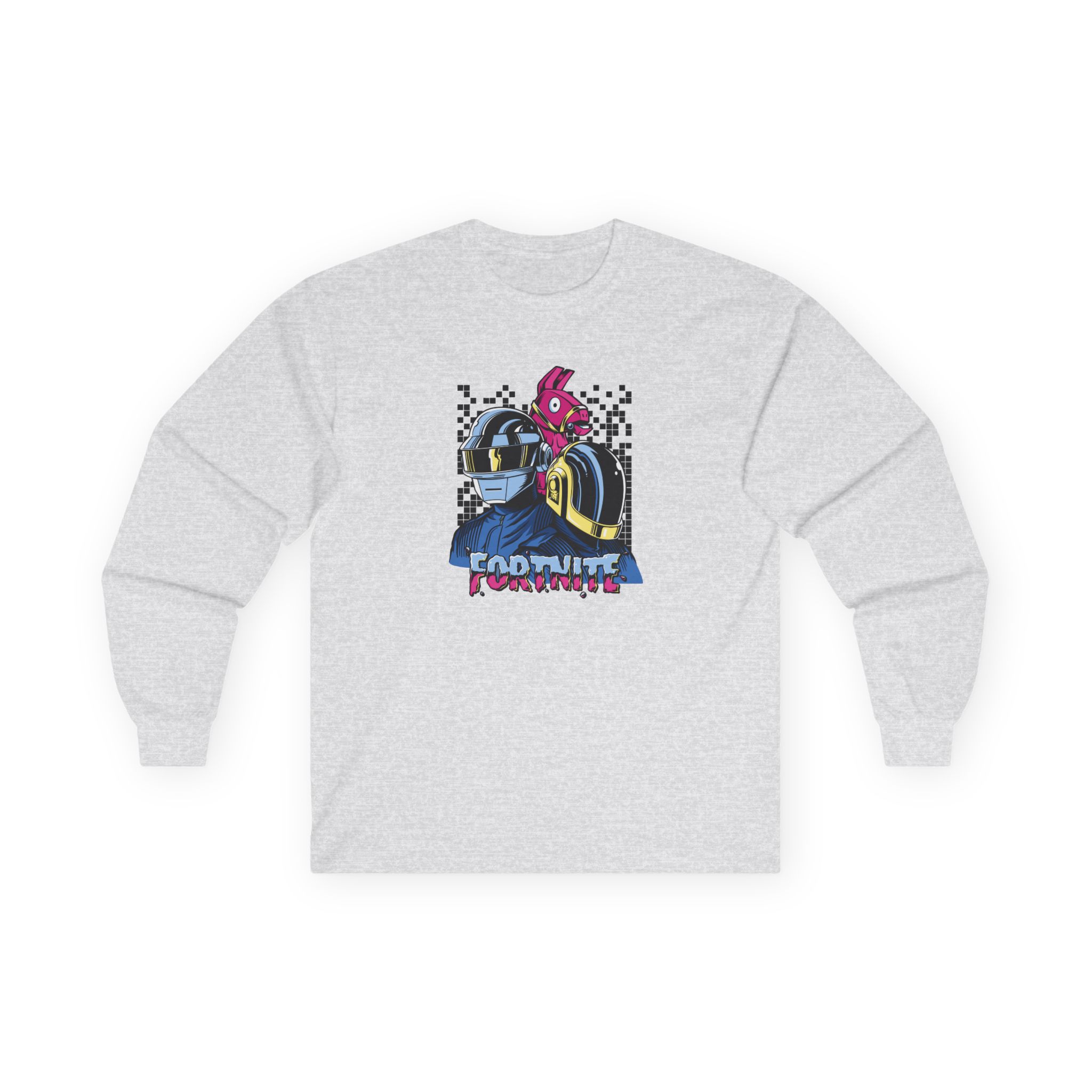 Daft Punk Fortnite X Daft Punk Long Unisex Ultra Cotton Long Sleeve Tee - Image 3