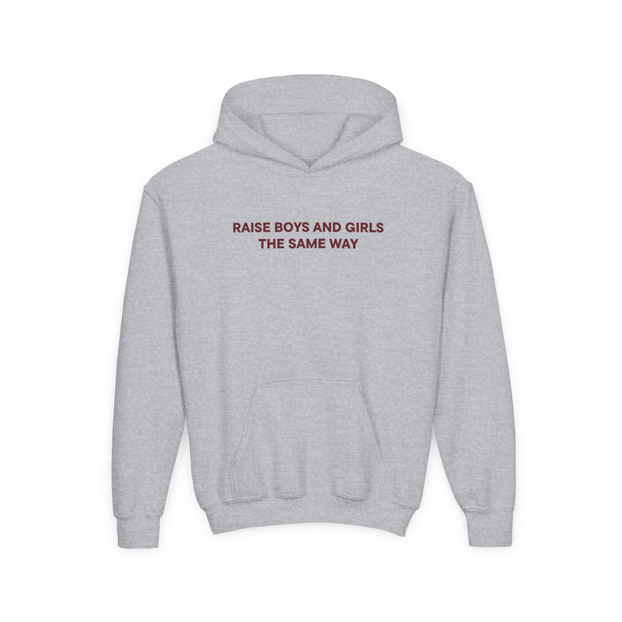 Jenny Holzer Raise the Same Way Youth Heavy Blend Hooded Sweatshirt - Image 3