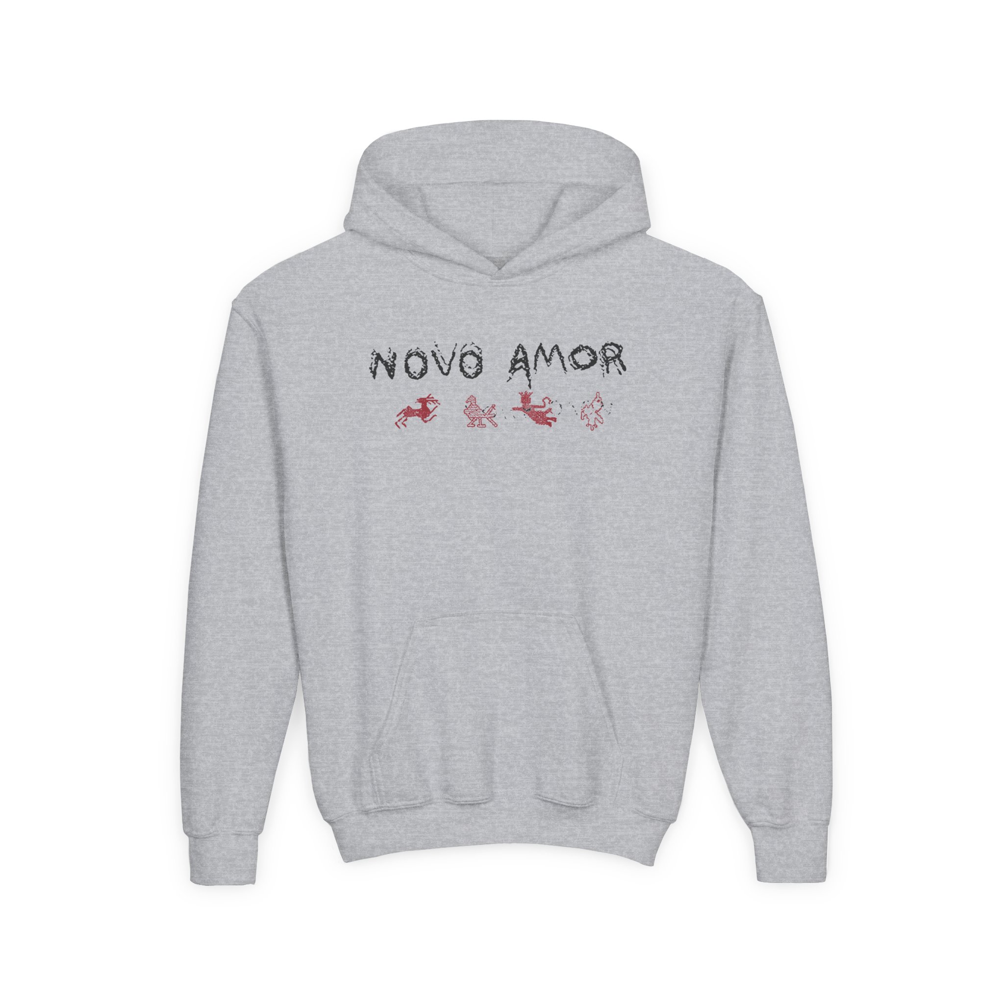 Novo Amor Symbols Youth Heavy Blend Hooded Sweatshirt - Image 3