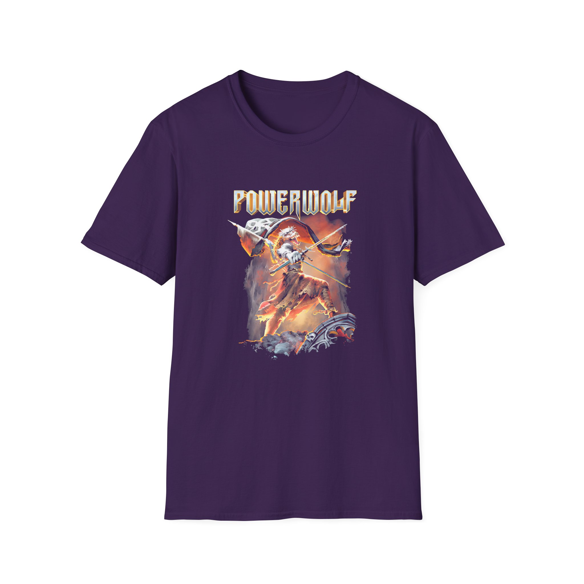Powerwolf Wild for Life Unisex Softstyle T-Shirt - Image 7