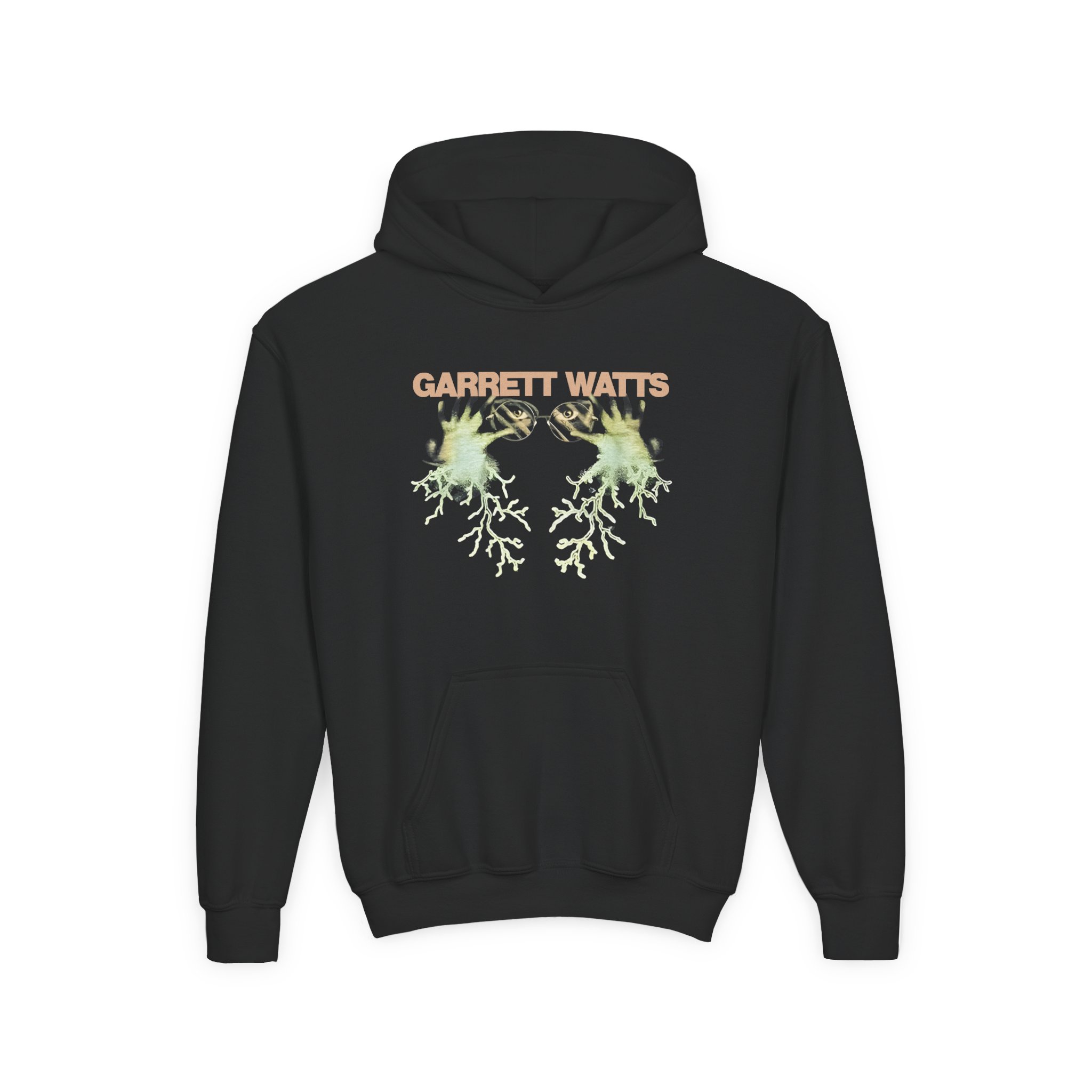 Garrett Watts Haunted Powers Youth Heavy Blend Hooded Sweatshirt