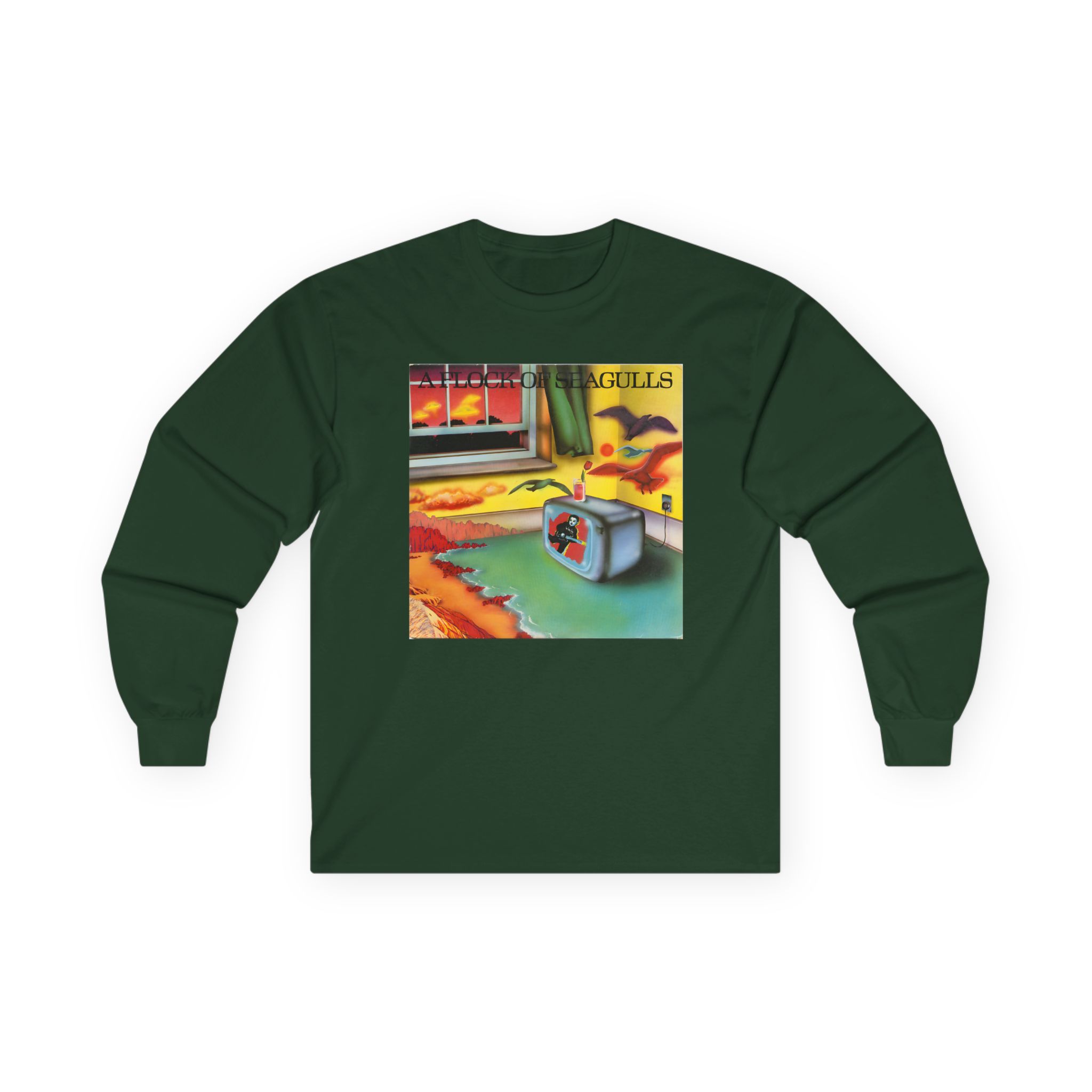 A Flock of Seagulls Original Album Cover Unisex Ultra Cotton Long Sleeve Tee - Image 5