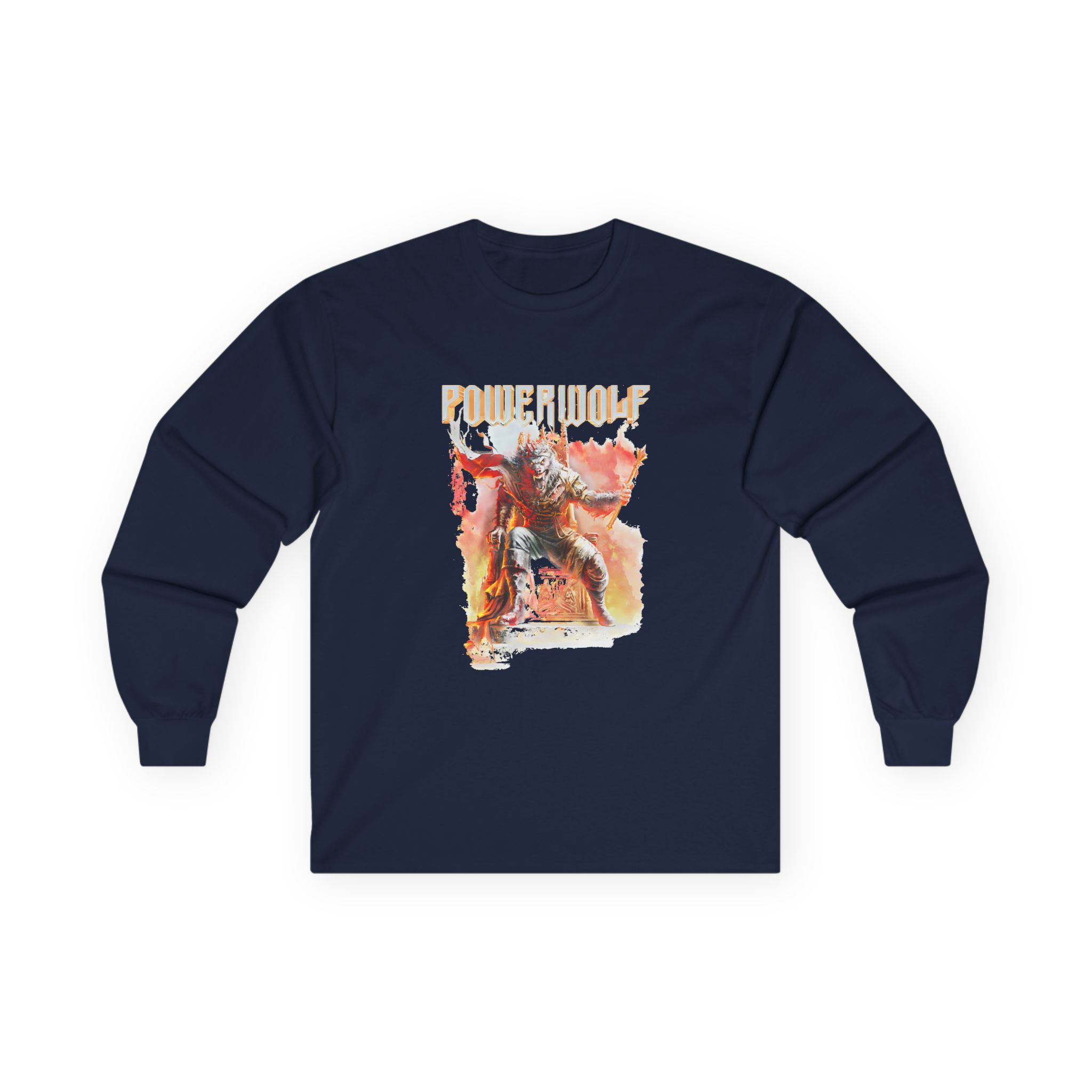 Powerwolf Wake Up The Wicked Cover Unisex Ultra Cotton Long Sleeve Tee - Image 5