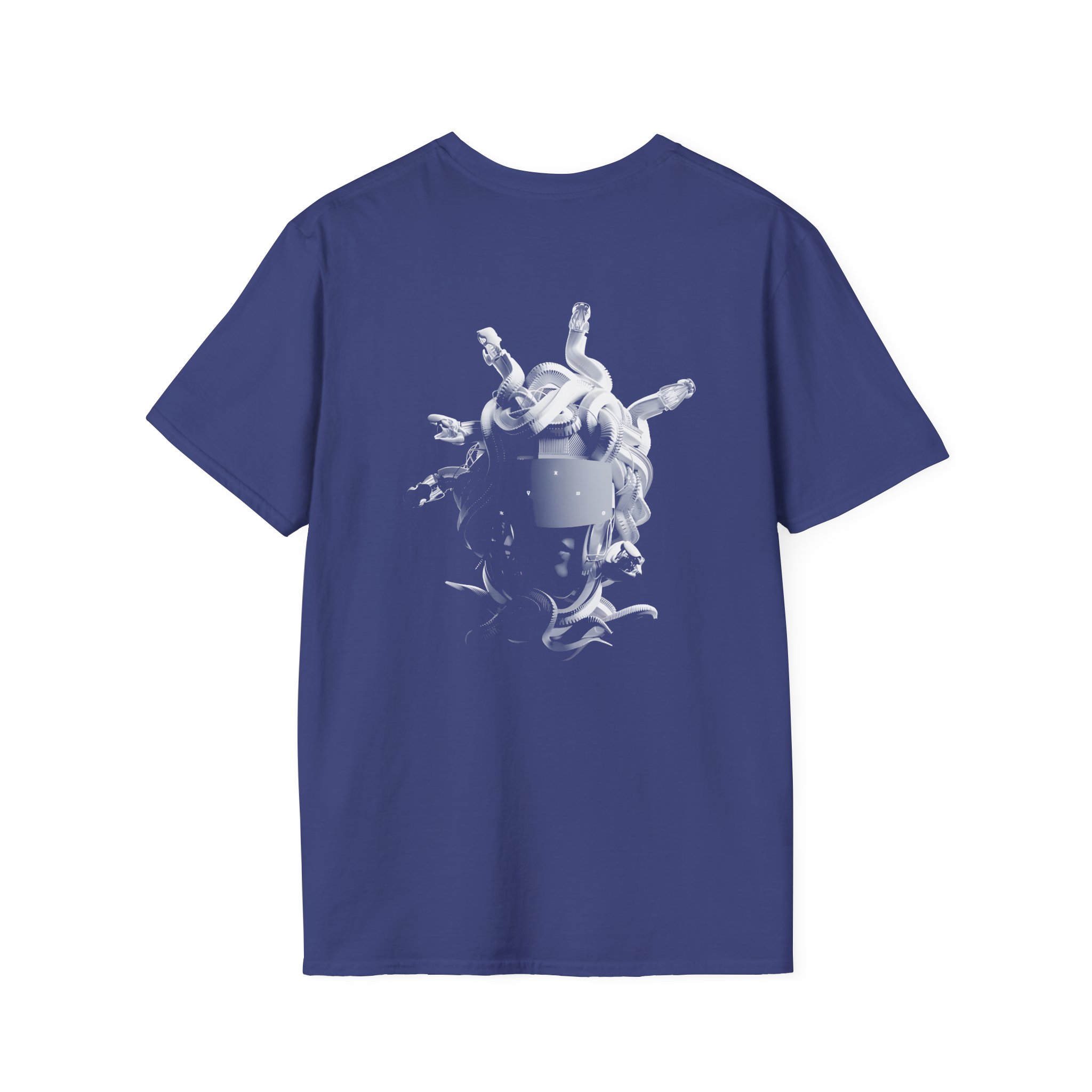 Meduza Greyscale Head Unisex Softstyle T-Shirt - Image 14