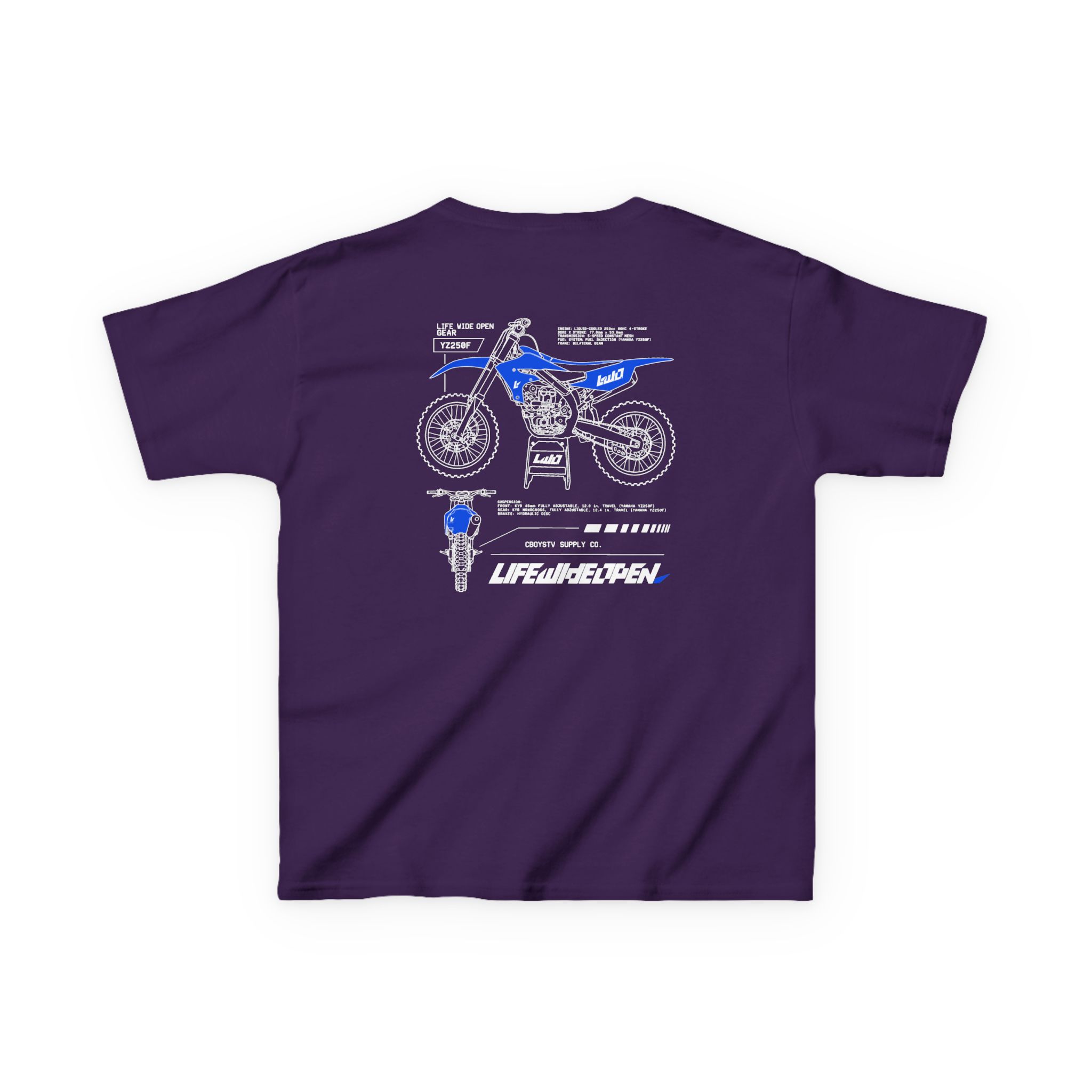 Kids Cboystv Yamaha Spec Heavy Cotton™ Tee - Image 18