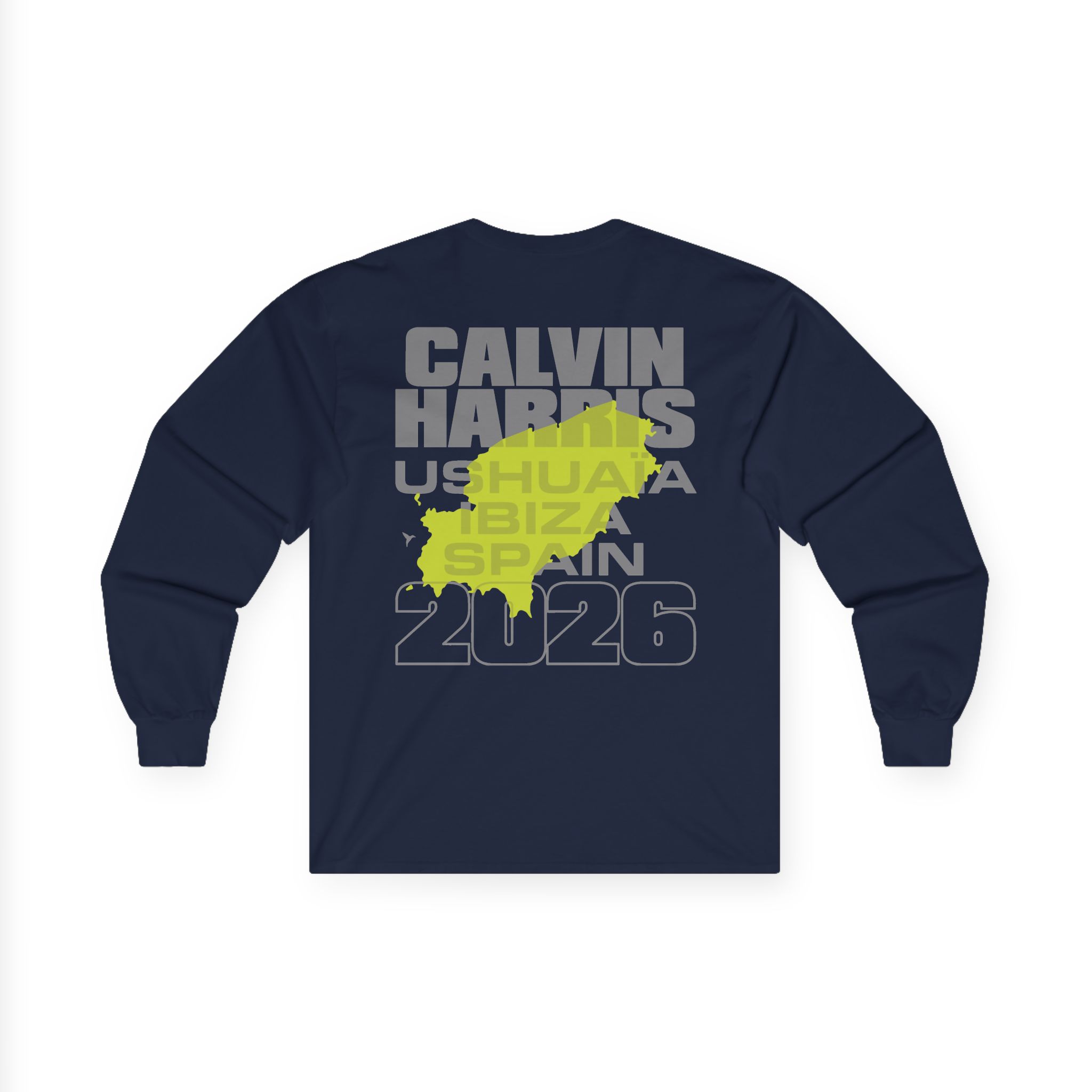 Calvin Harris Ibiza Text Unisex Ultra Cotton Long Sleeve Tee - Image 8