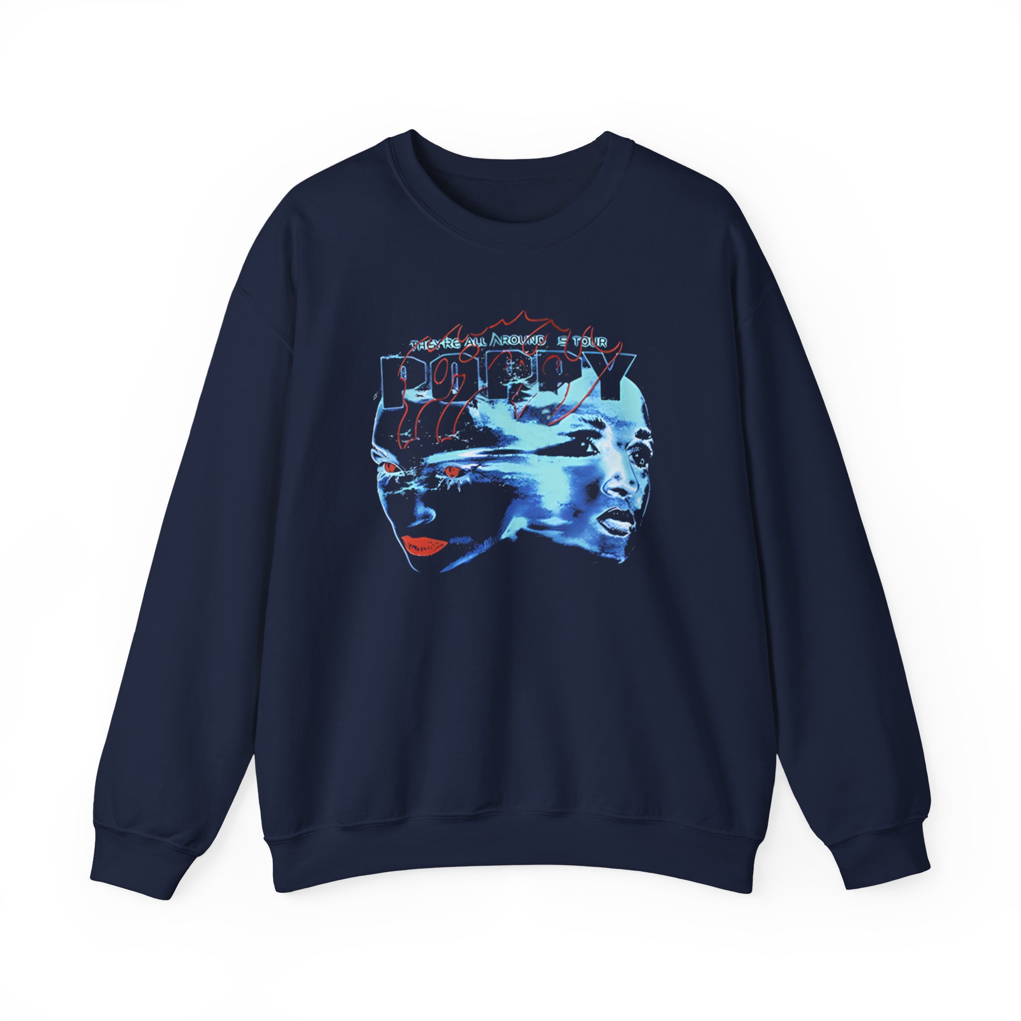 Poppy They Are All Around Us Tour Unisex Heavy Blend™ Crewneck Sweatshirt - Image 7