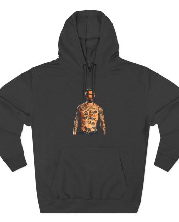 Adam Levine Three-Panel Fleece Hoodie