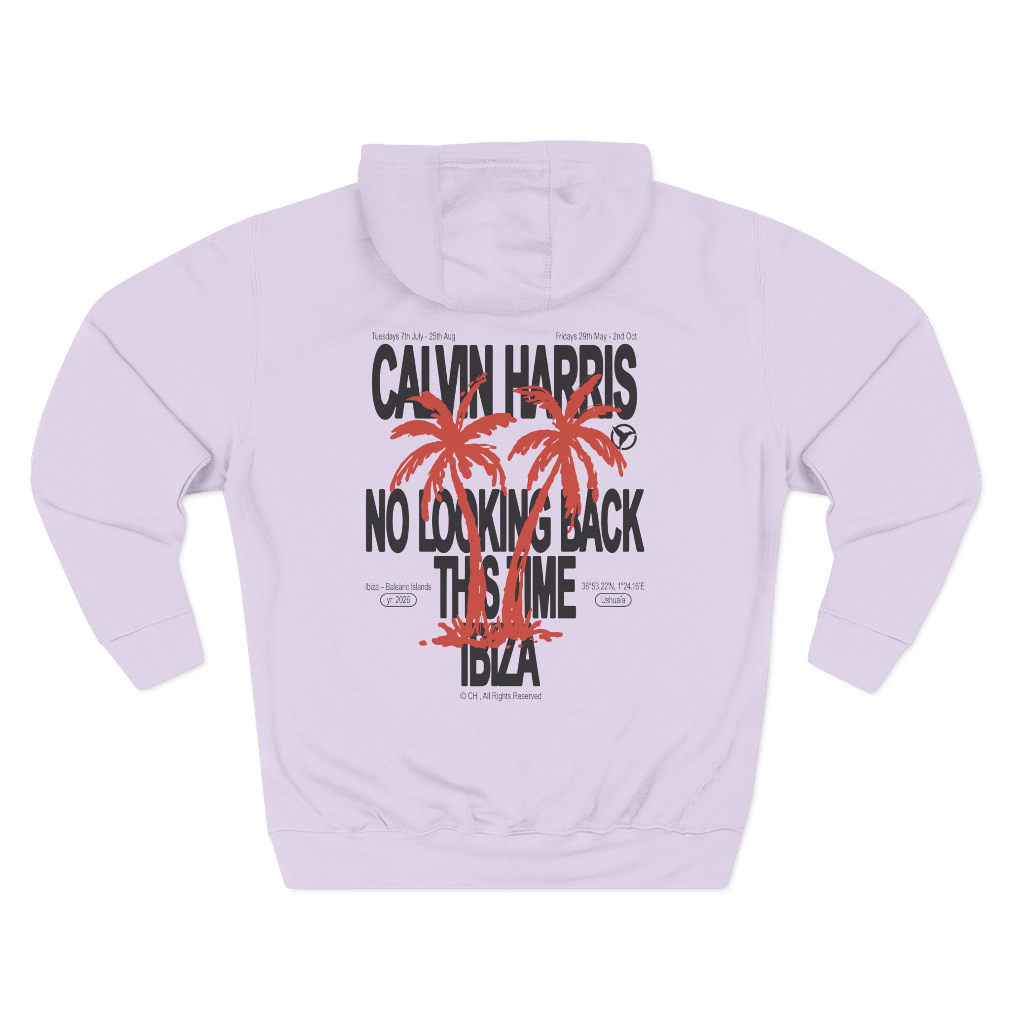 Calvin Harris Ecru Palm Three-Panel Fleece Hoodie - Image 14