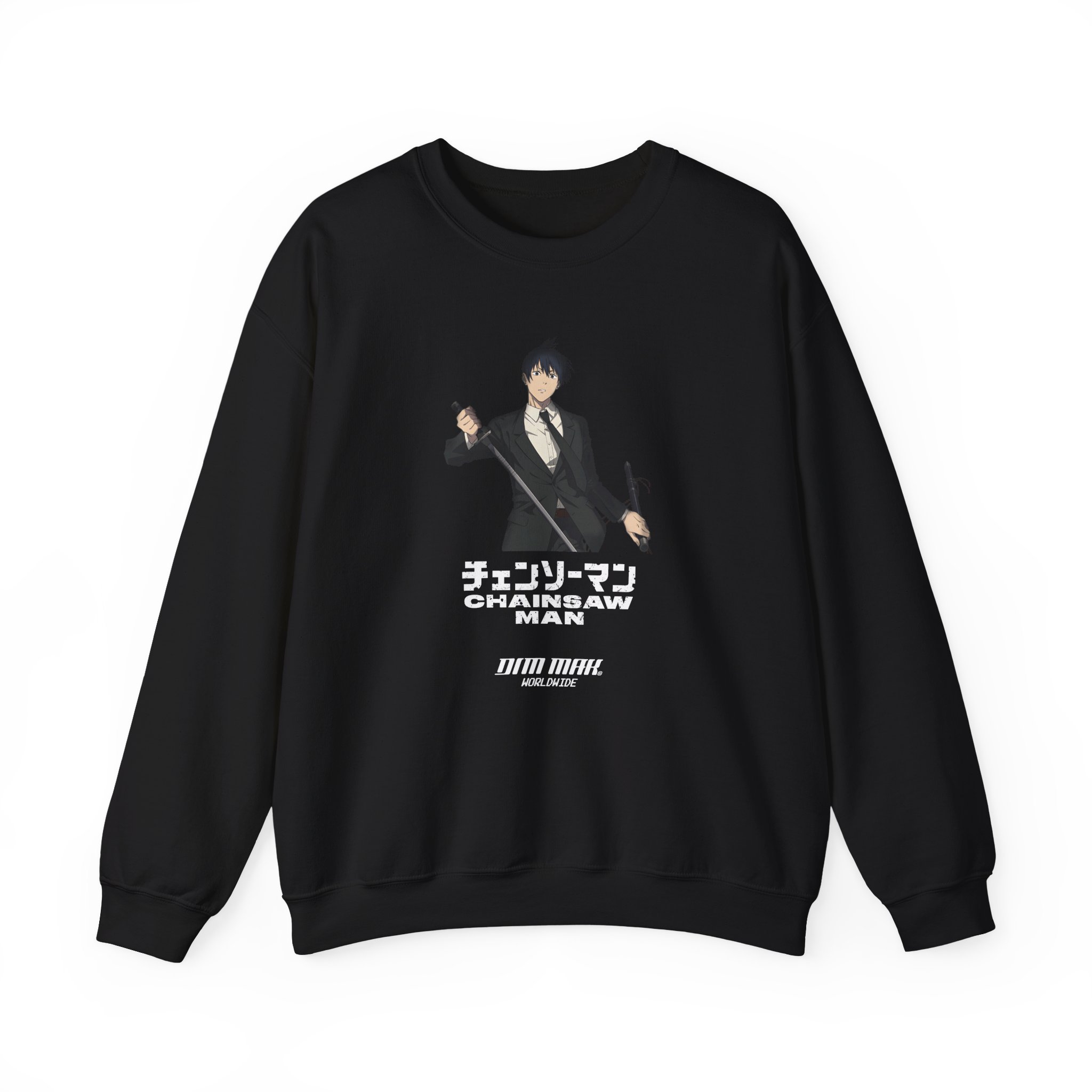 Chainsaw Man X Dim Mak Aki Unisex Heavy Blend™ Crewneck Sweatshirt