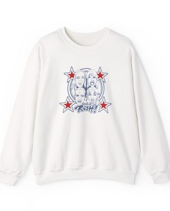 Maneskin RUSH! Faces & Red Starz Unisex Heavy Blend™ Crewneck Sweatshirt
