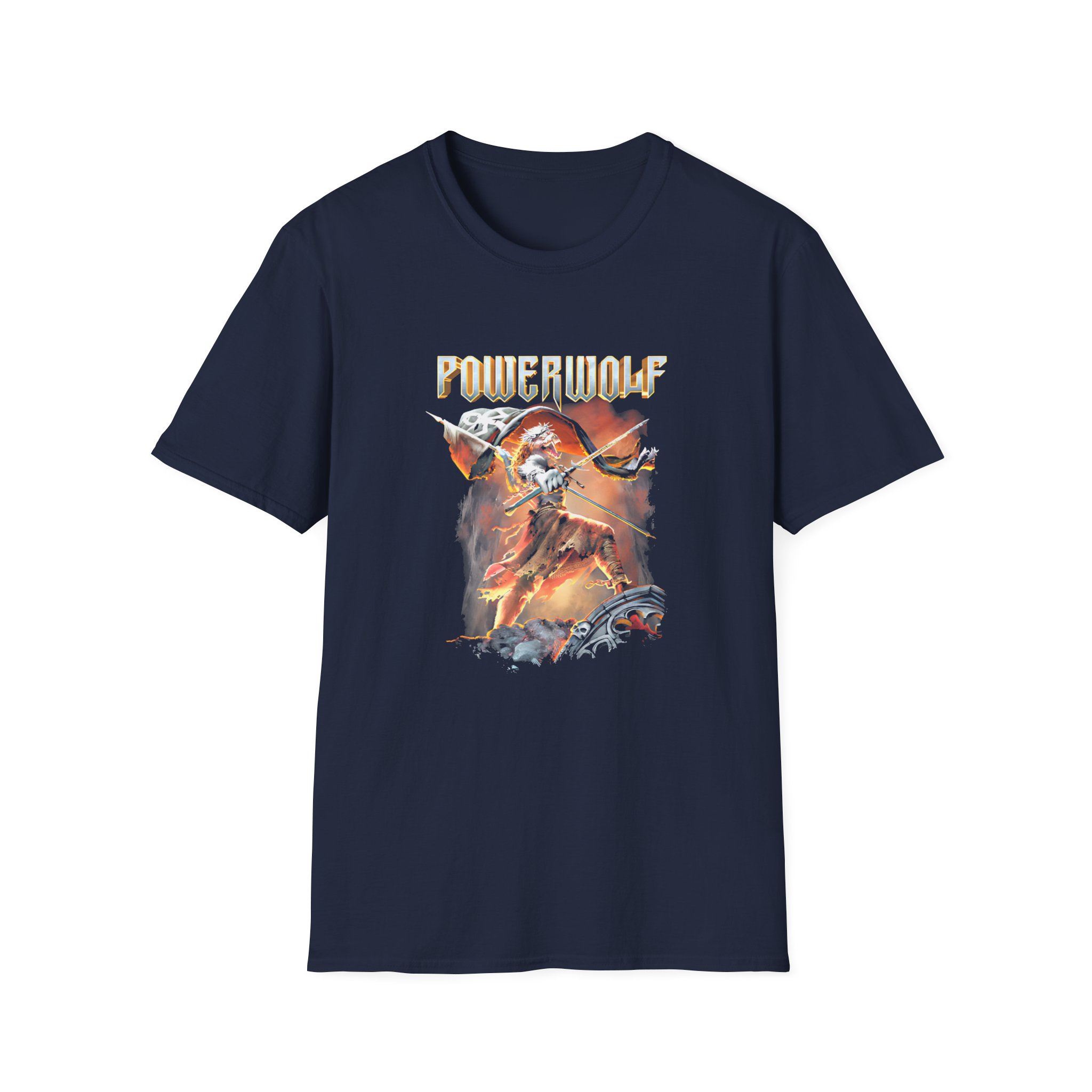 Powerwolf Wild for Life Unisex Softstyle T-Shirt - Image 5