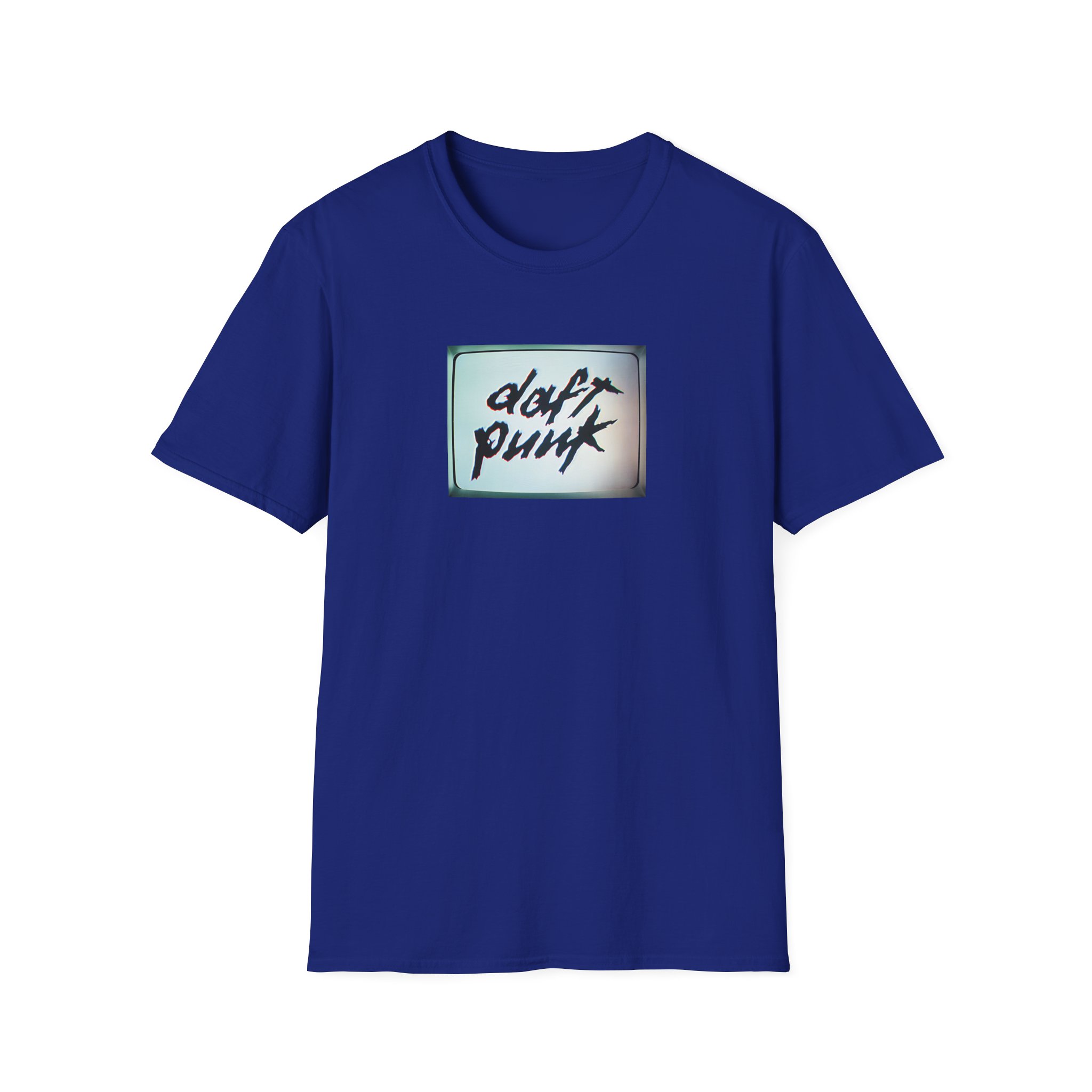 Daft Punk Human After All Black Unisex Softstyle T-Shirt - Image 21