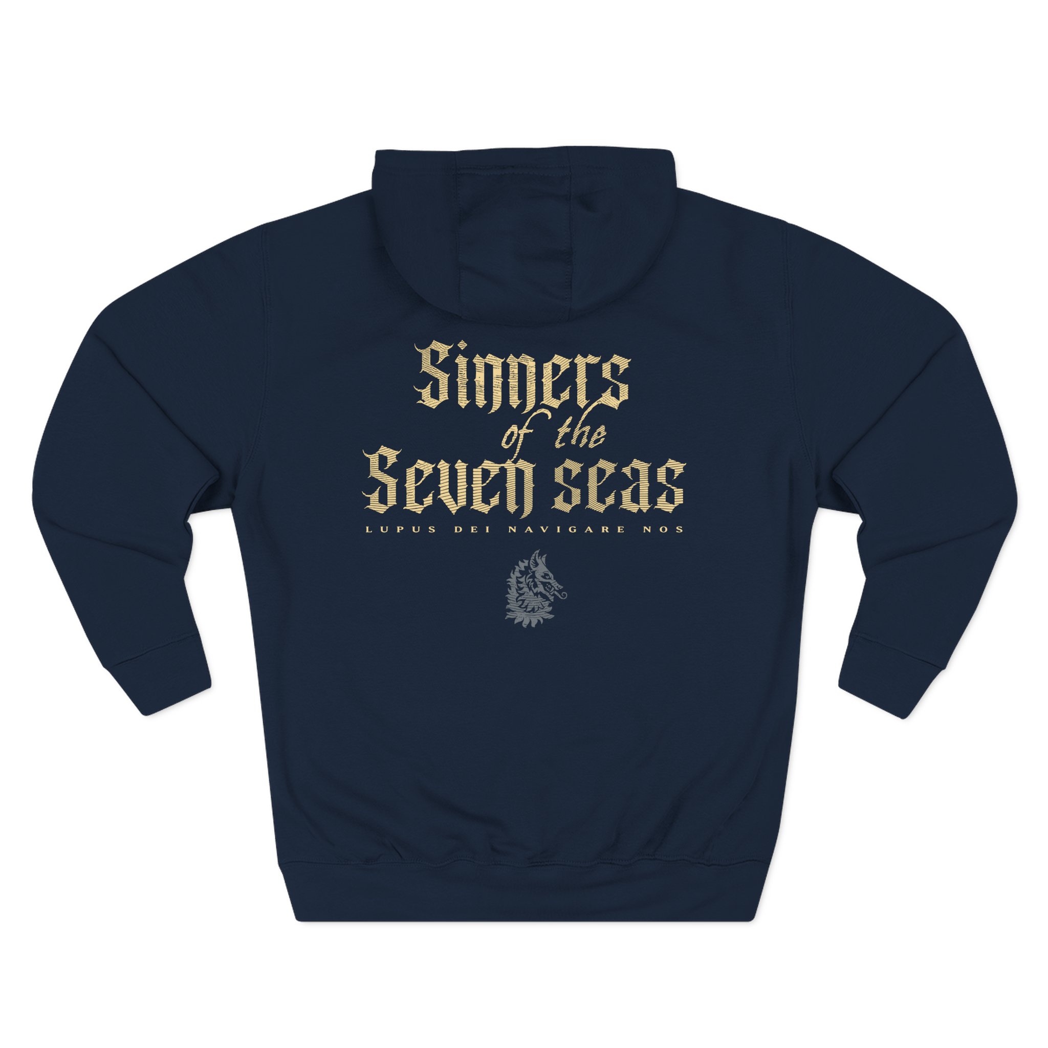 Powerwolf Sinners of the Seven Seas Three-Panel Fleece Hoodie - Image 4