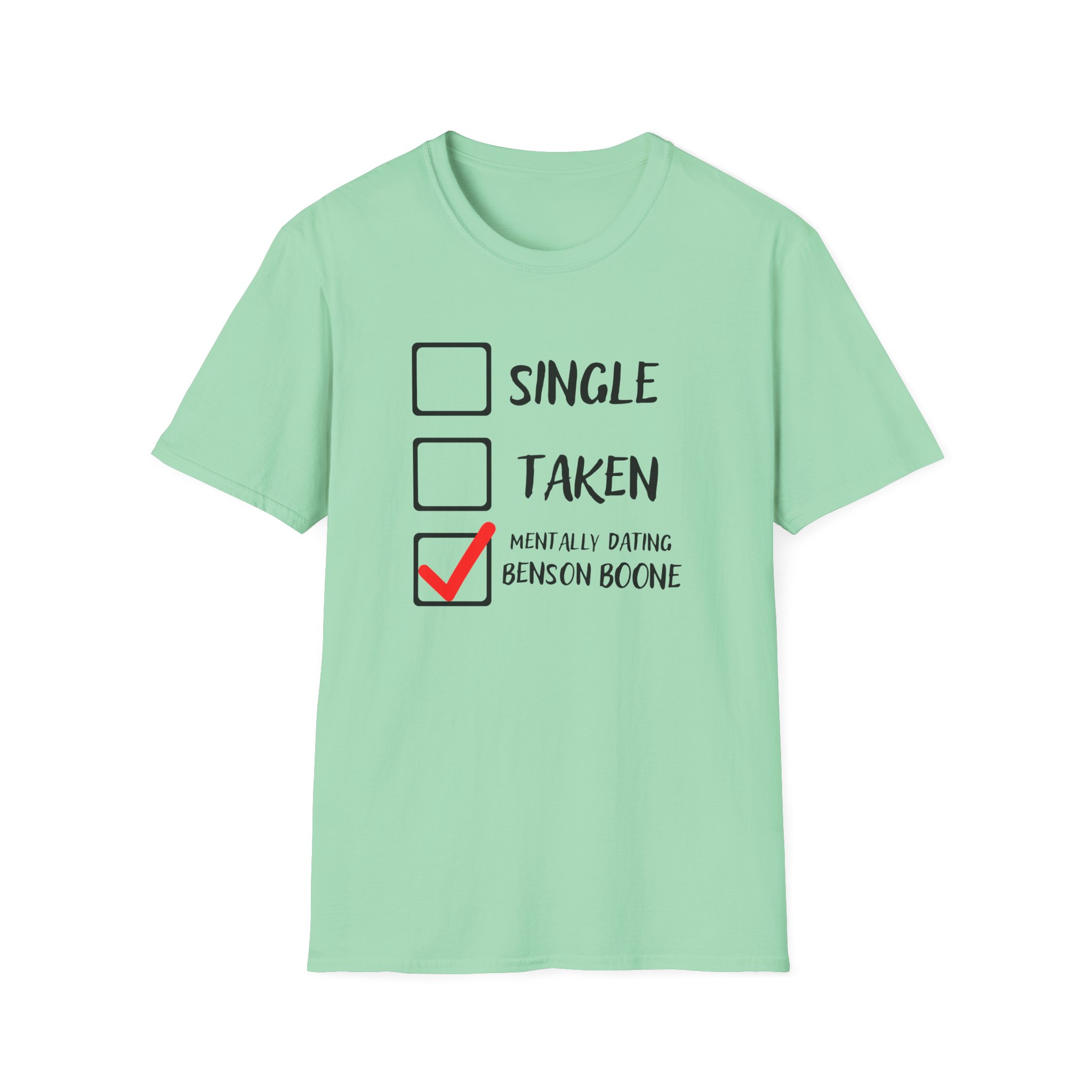 Benson Boone Mentally Dating Unisex Softstyle T-Shirt - Image 11