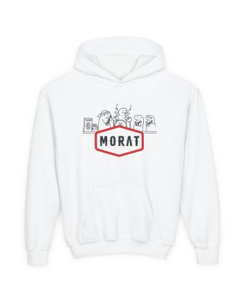 Morat Name Drawing Flork Playera Youth Heavy Blend Hooded Sweatshirt