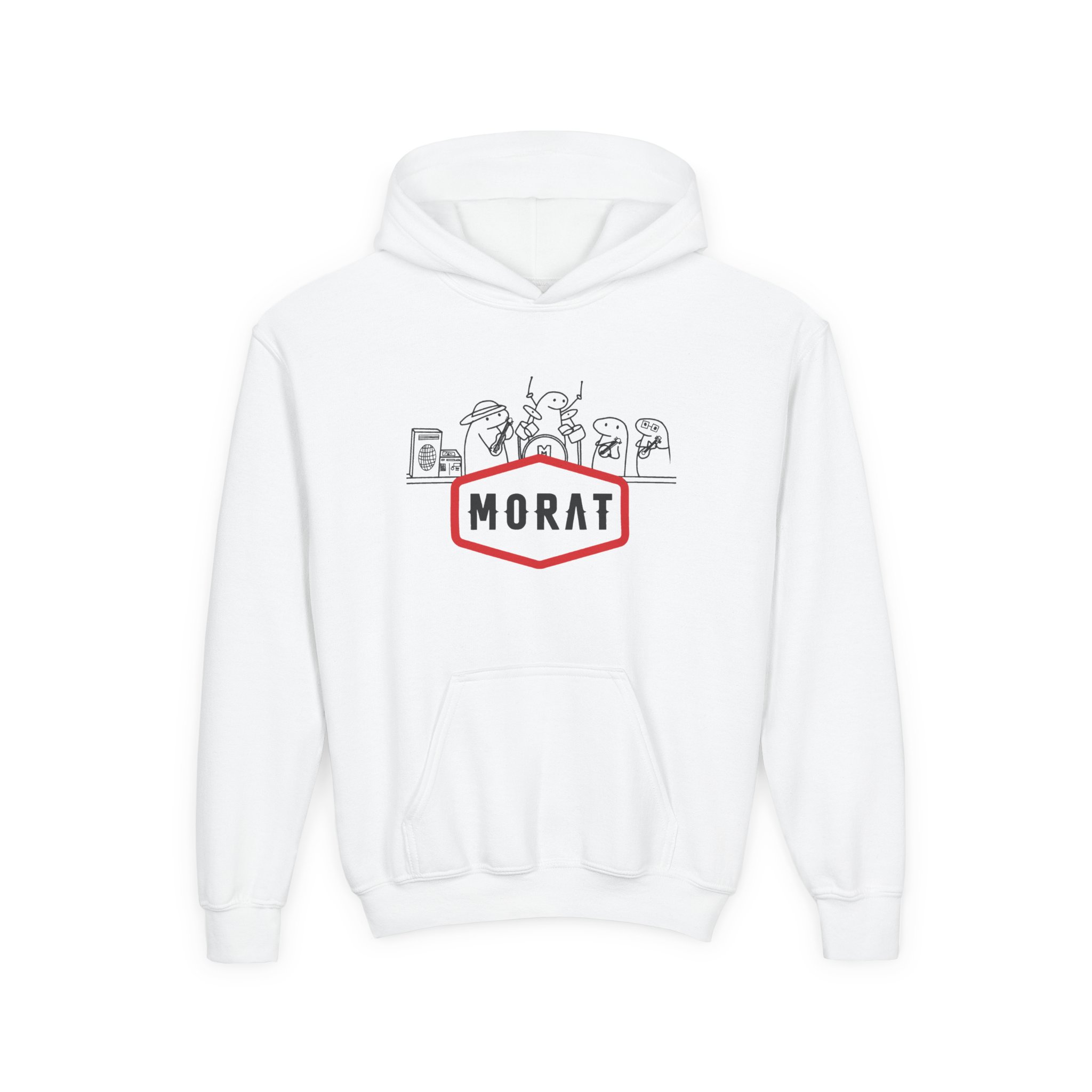 Morat Name Drawing Flork Playera Youth Heavy Blend Hooded Sweatshirt
