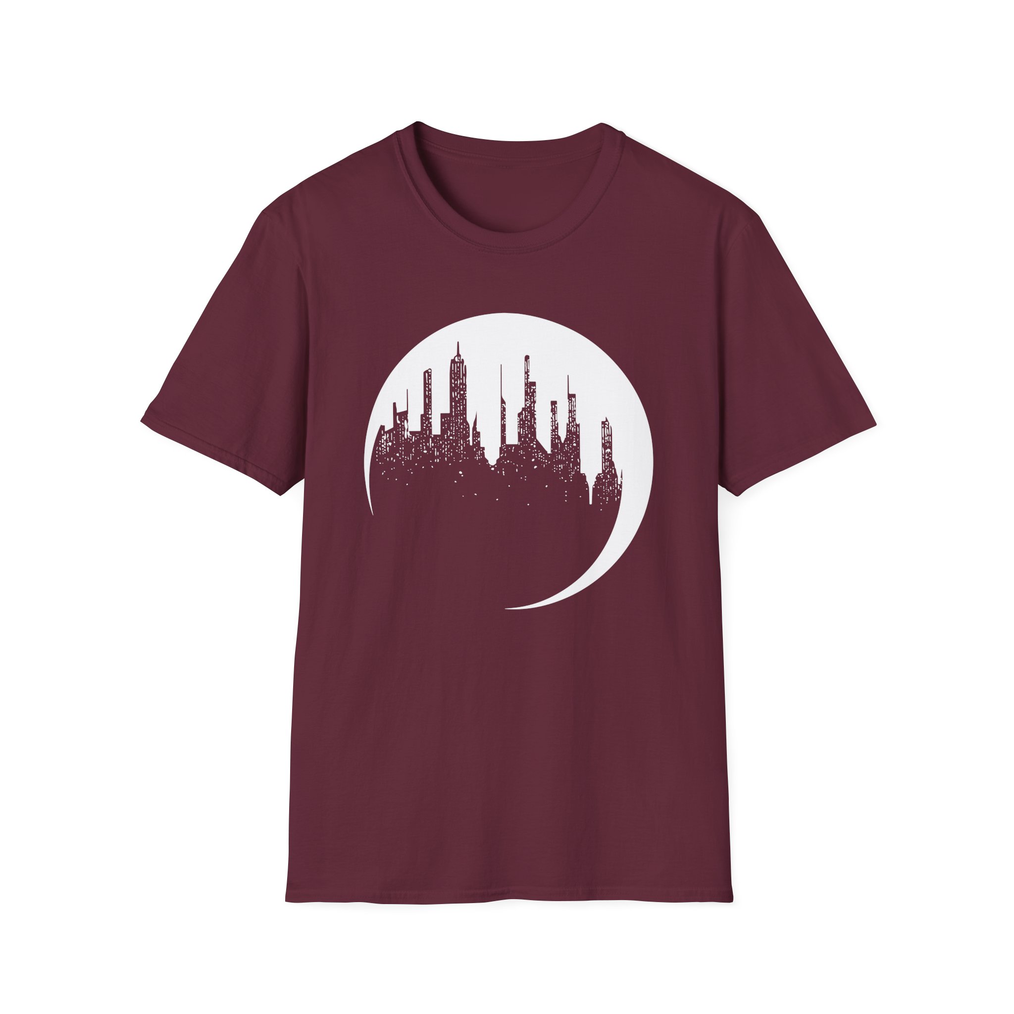 Dropout Unsleeping City Glow-In-The-Dark Unisex Softstyle T-Shirt - Image 3