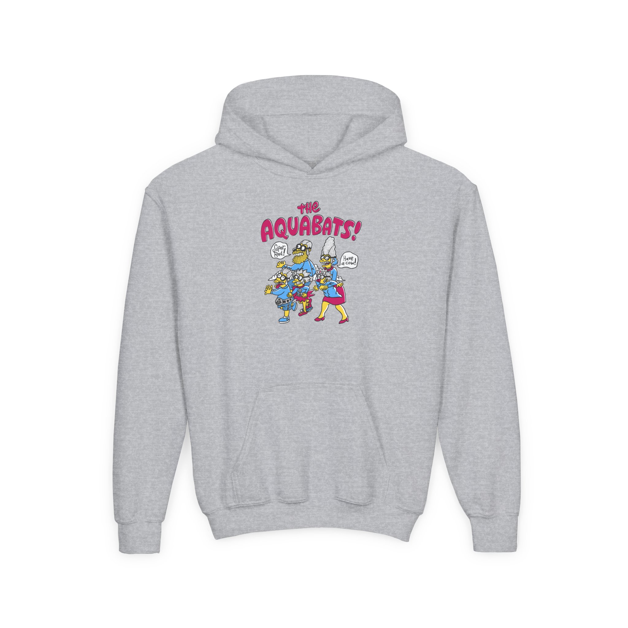 The Aquabats! Happy Family Youth Heavy Blend Hooded Sweatshirt - Image 3