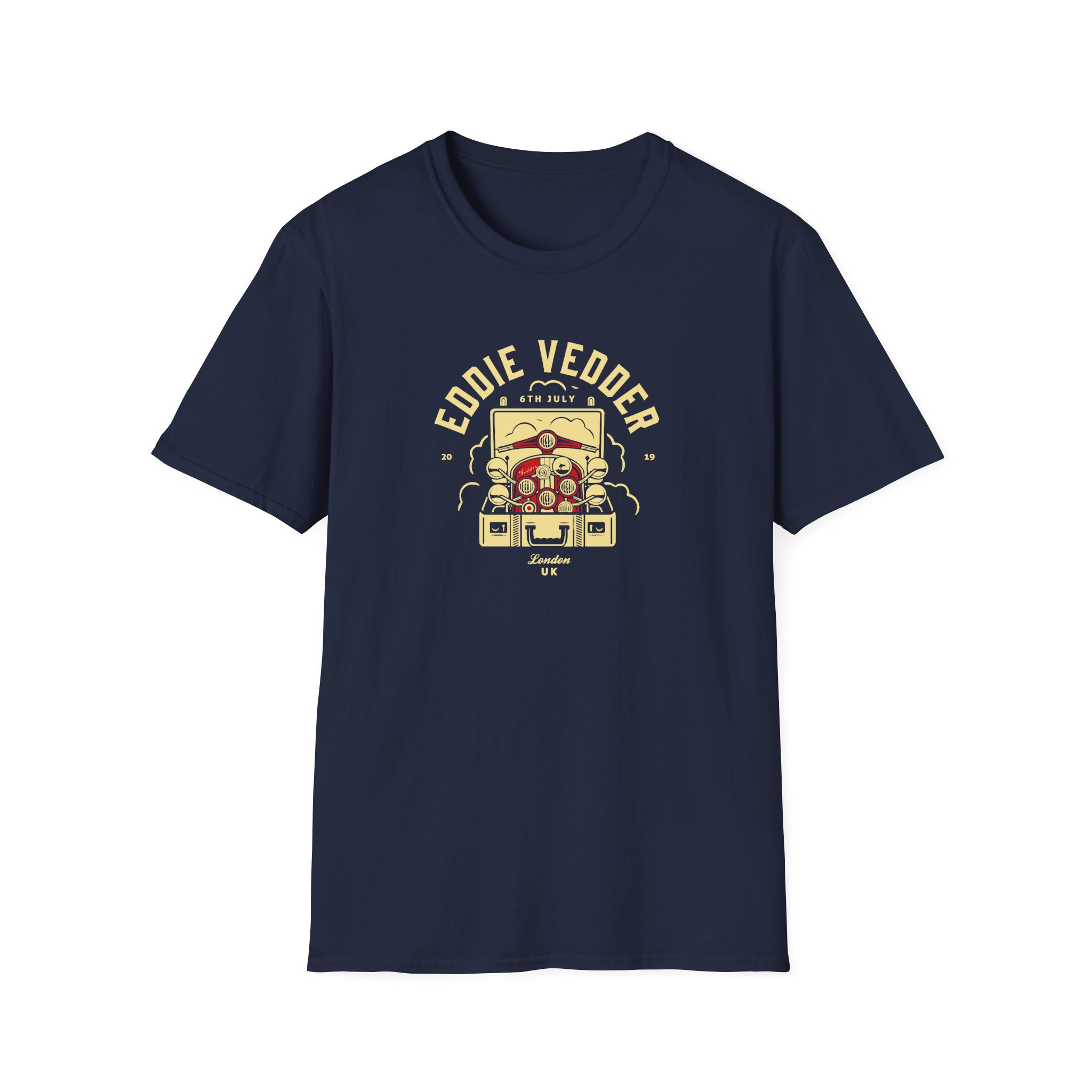 Eddie Vedder London Event Unisex Softstyle T-Shirt - Image 15