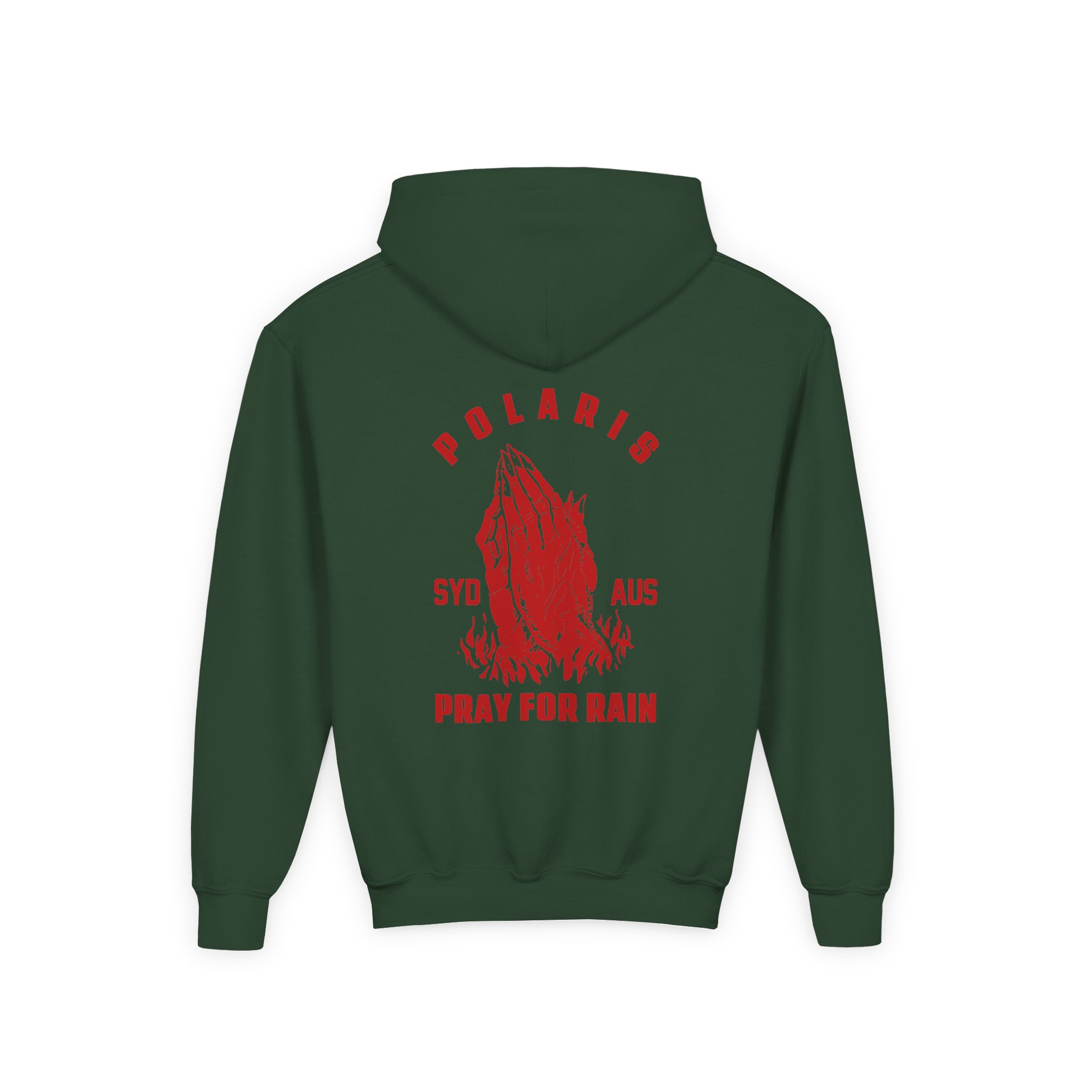 Polaris Pray for Rain Youth Heavy Blend Hooded Sweatshirt - Image 4