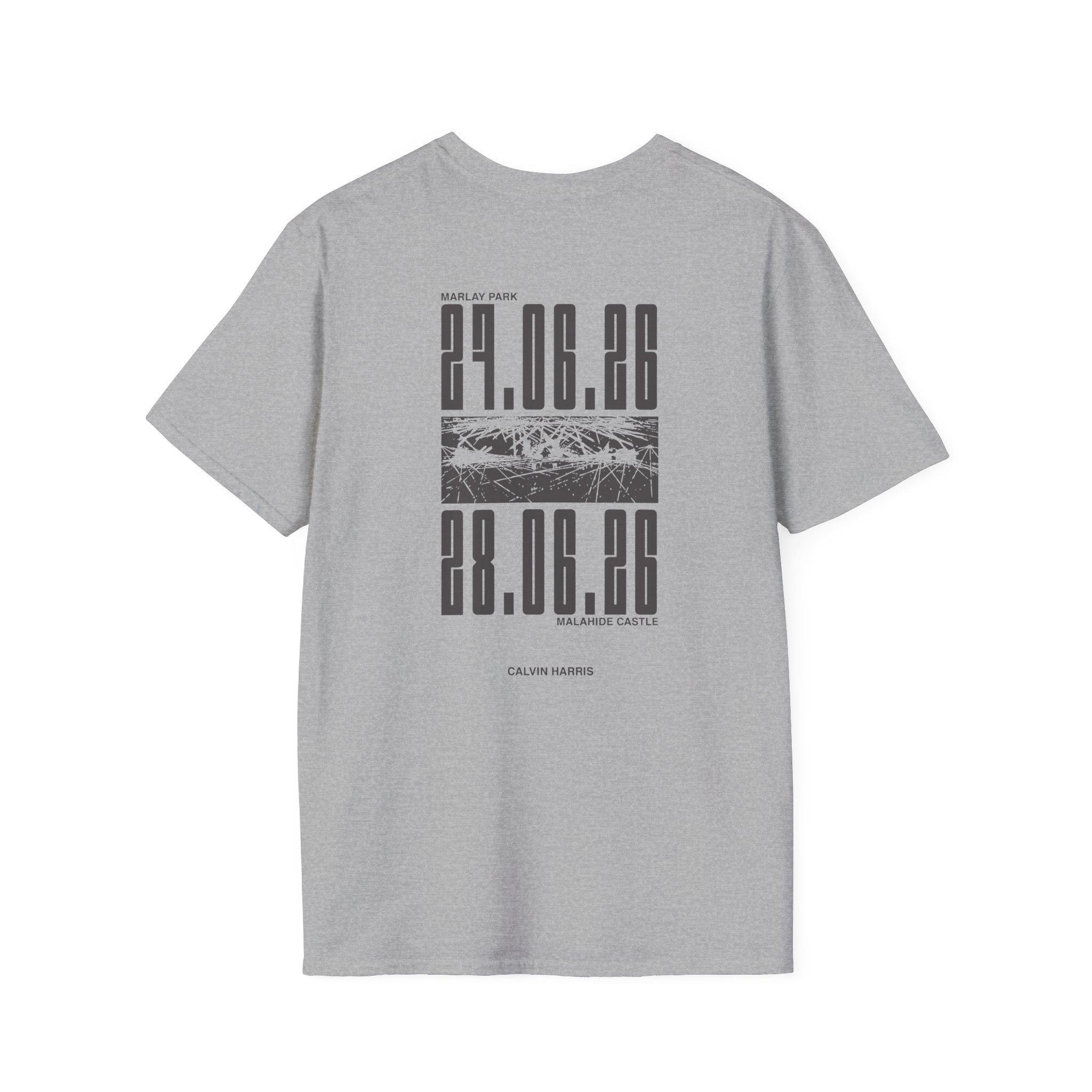Calvin Harris Malahide Castle Tour Unisex Softstyle T-Shirt - Image 8