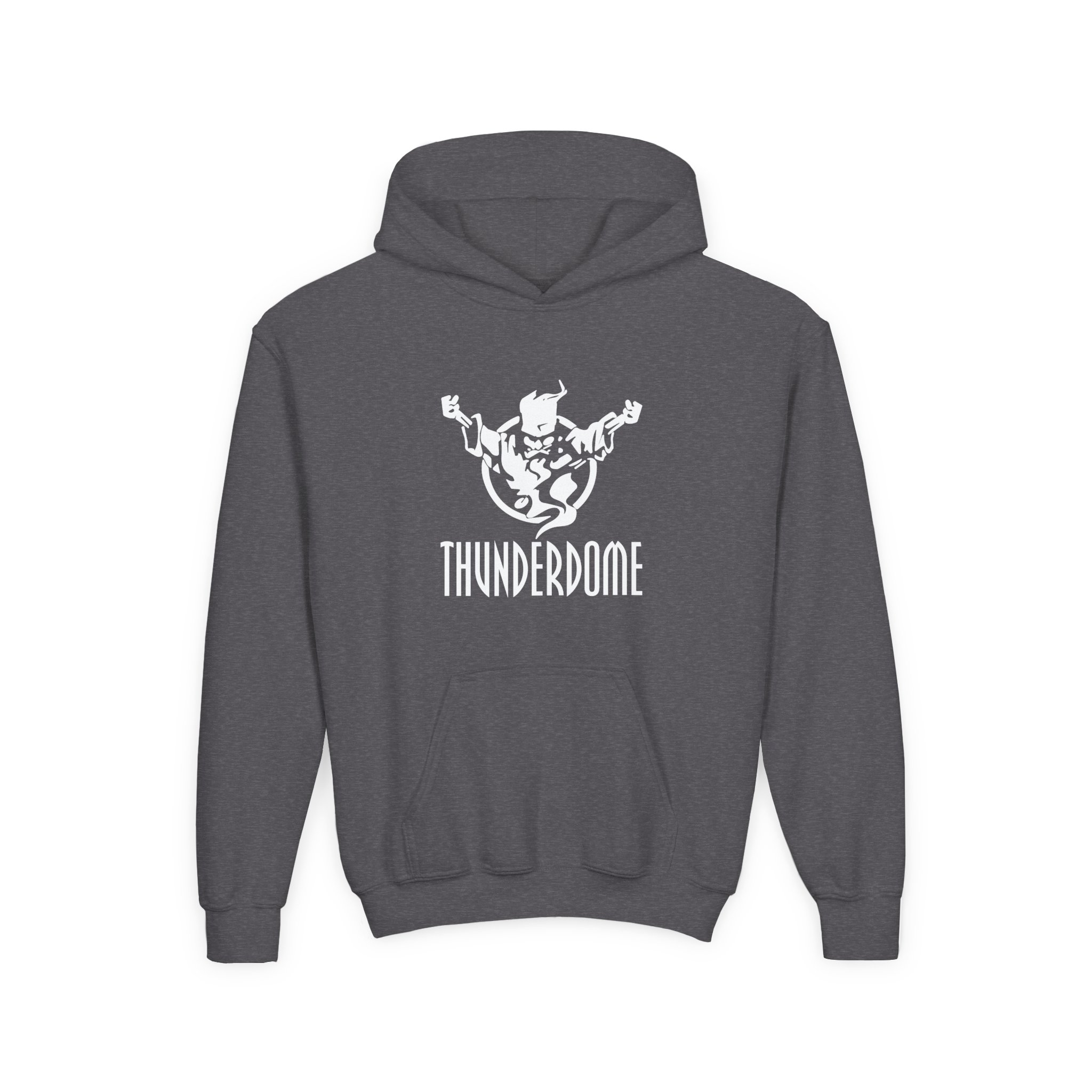 Thunderdome Logo Youth Heavy Blend Hooded Sweatshirt - Image 7