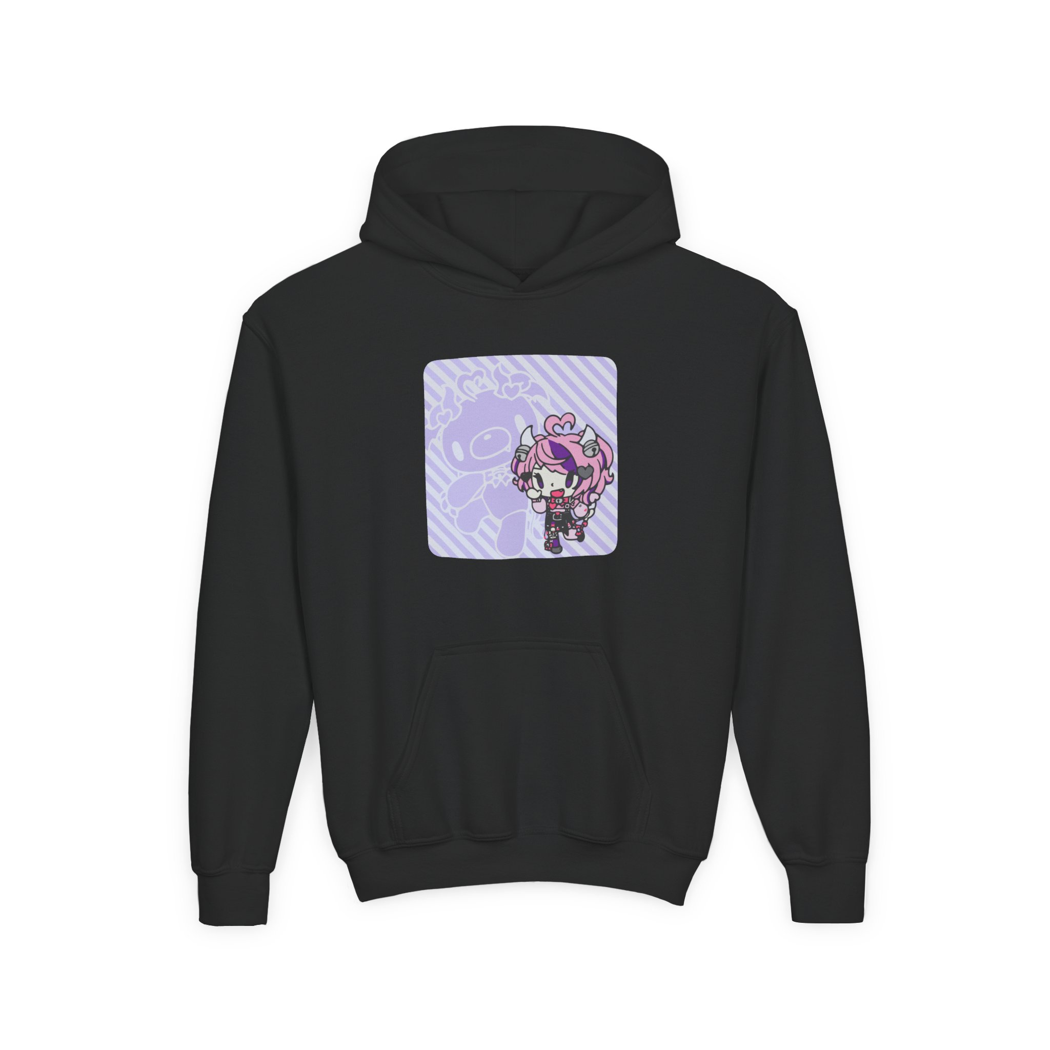 Ironmouse X Gloomy Bear Youth Heavy Blend Hooded Sweatshirt