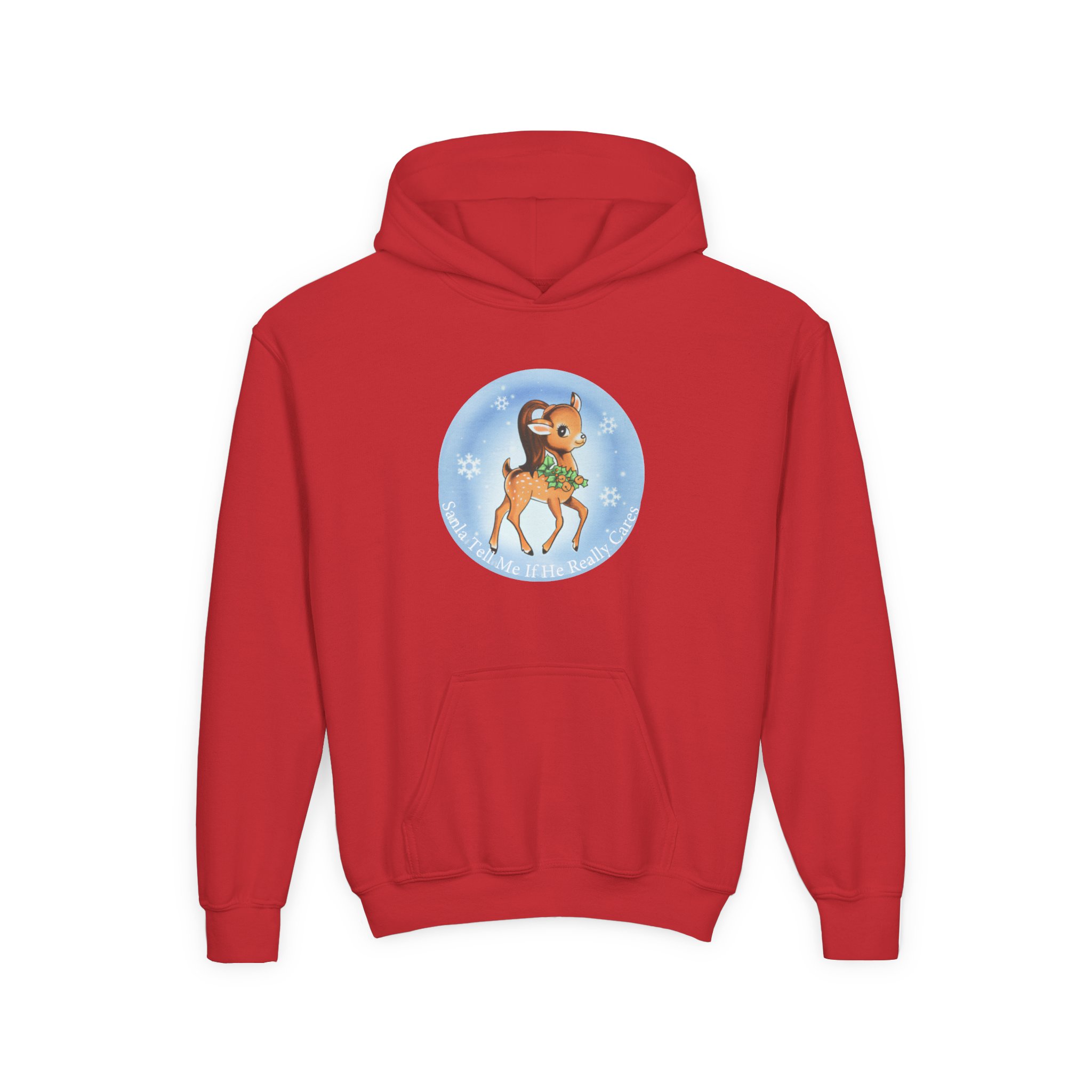 AG Santa Tell Me Youth Heavy Blend Hooded Sweatshirt - Image 15