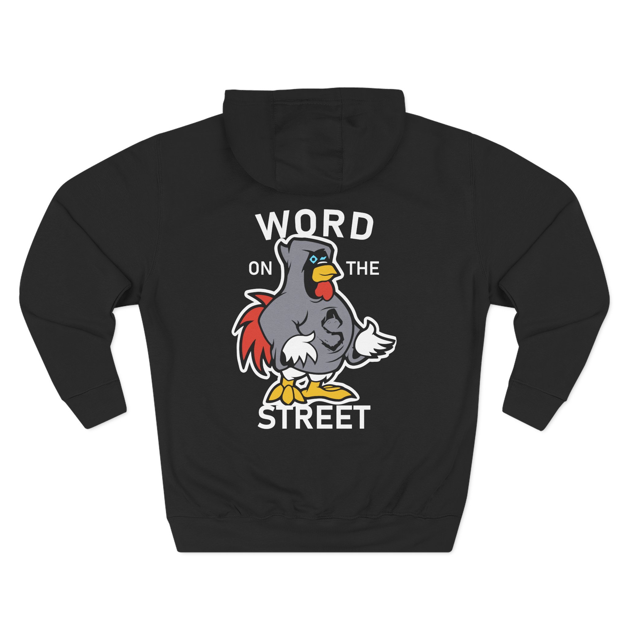 Shroud Chicken Word On The Street Three-Panel Fleece Hoodie - Image 6