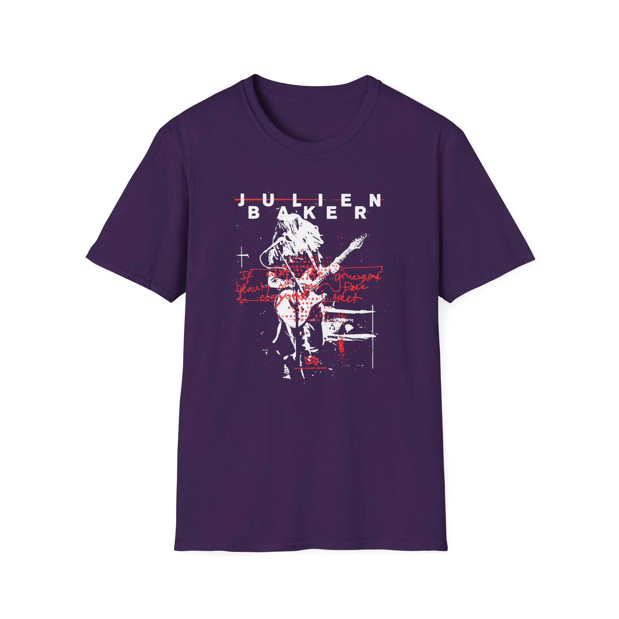 Julien Baker Live Flier Unisex Softstyle T-Shirt - Image 9