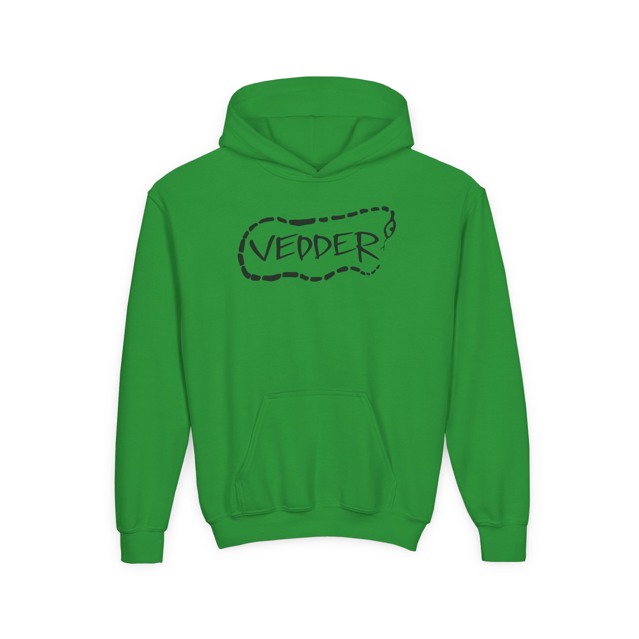 Eddie Vedder Stencil Snake Youth Heavy Blend Hooded Sweatshirt - Image 9