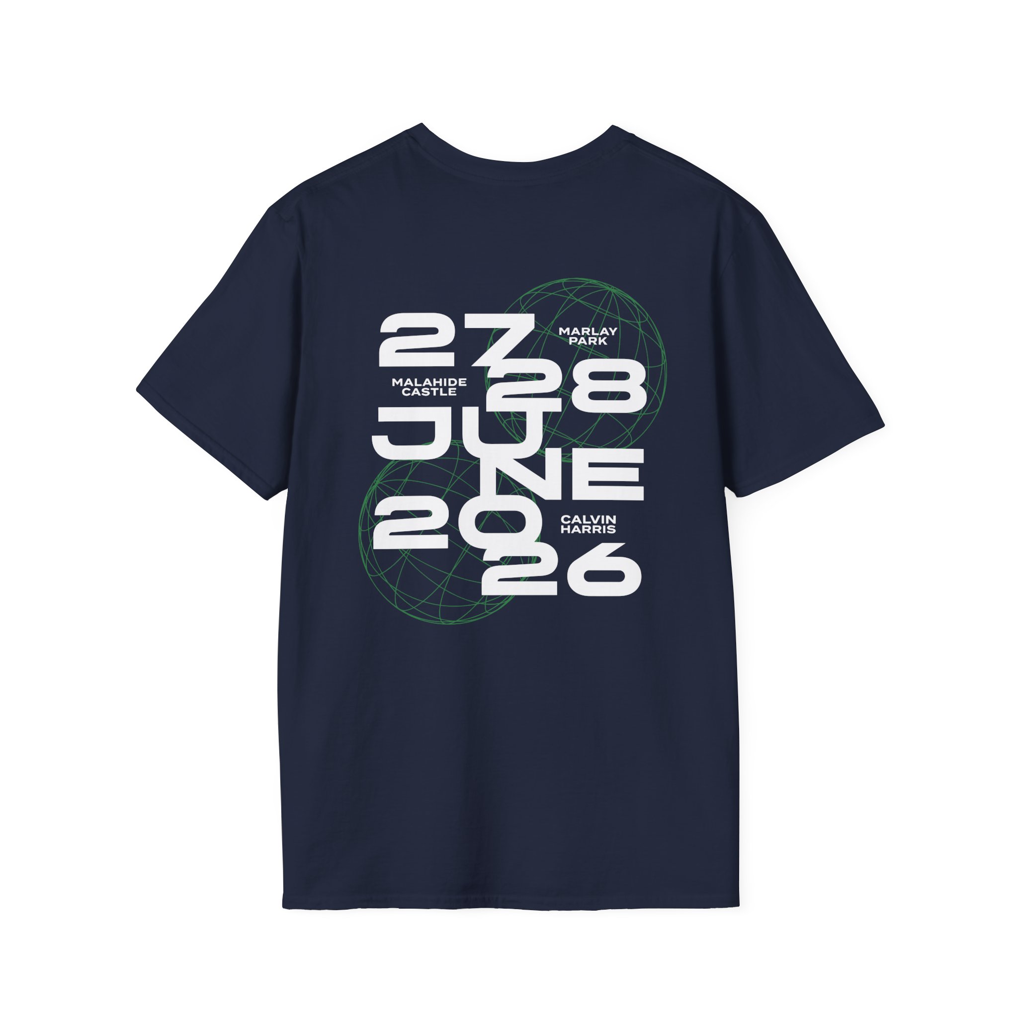 Calvin Harris Wireframe Marlay Park Unisex Softstyle T-Shirt - Image 8