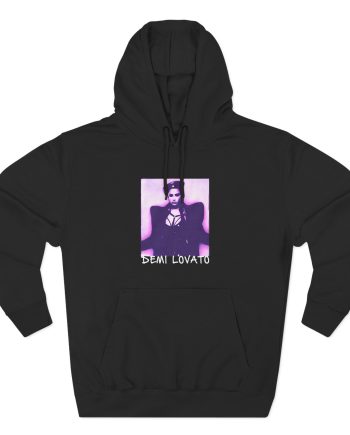 D L Lilac Gradient Photo Three-Panel Fleece Hoodie