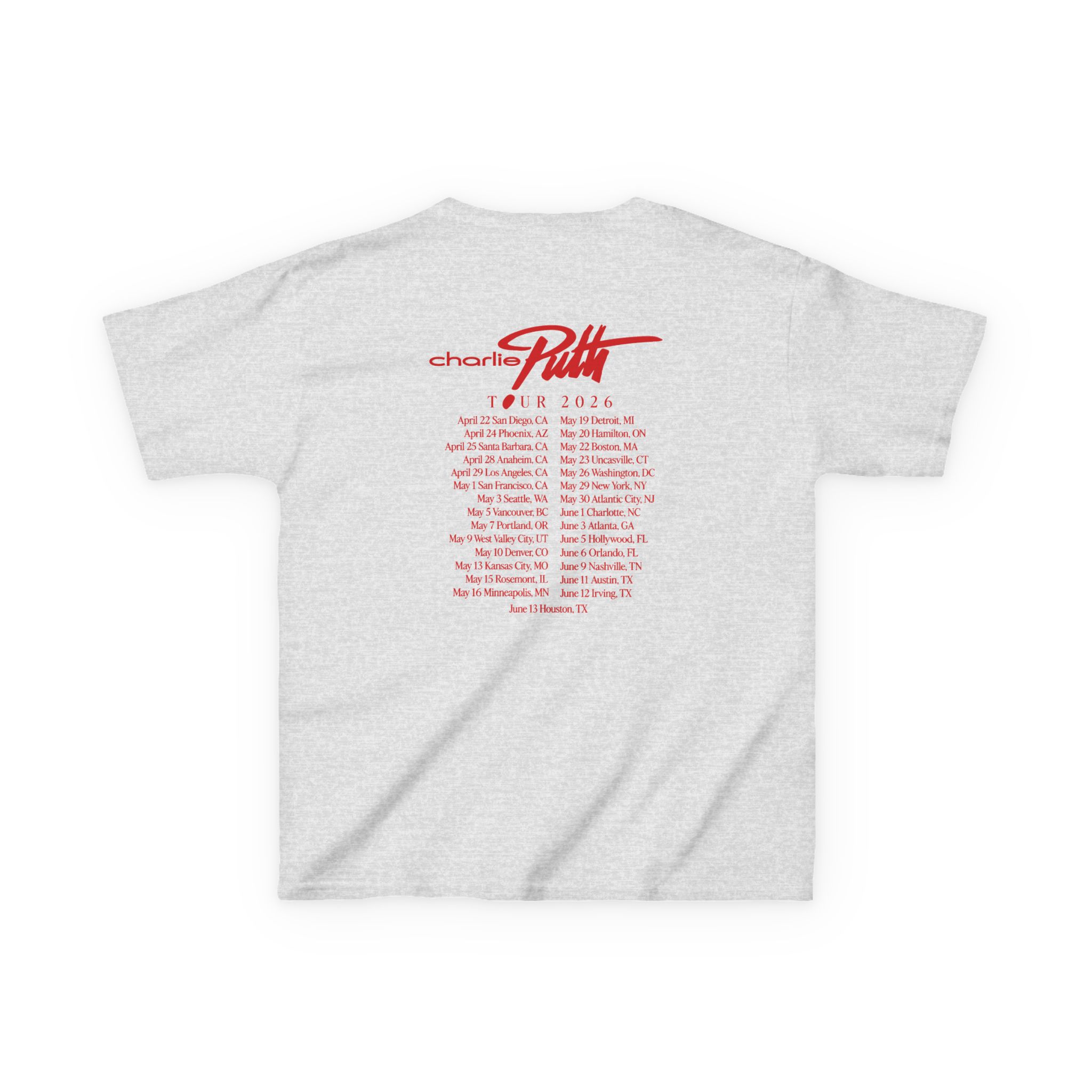 Charlie Puth Whatever's Clever! 2026 Kids Heavy Cotton™ Tee - Image 4