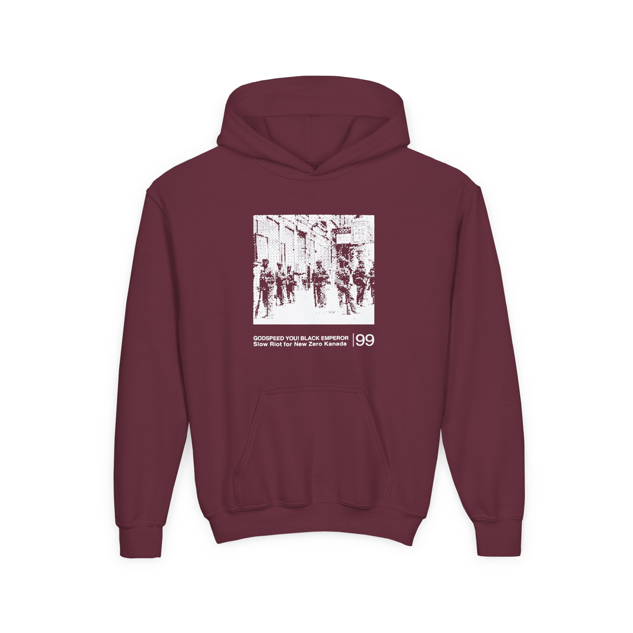 Godspeed You Black Emperor Youth Heavy Blend Hooded Sweatshirt - Image 3